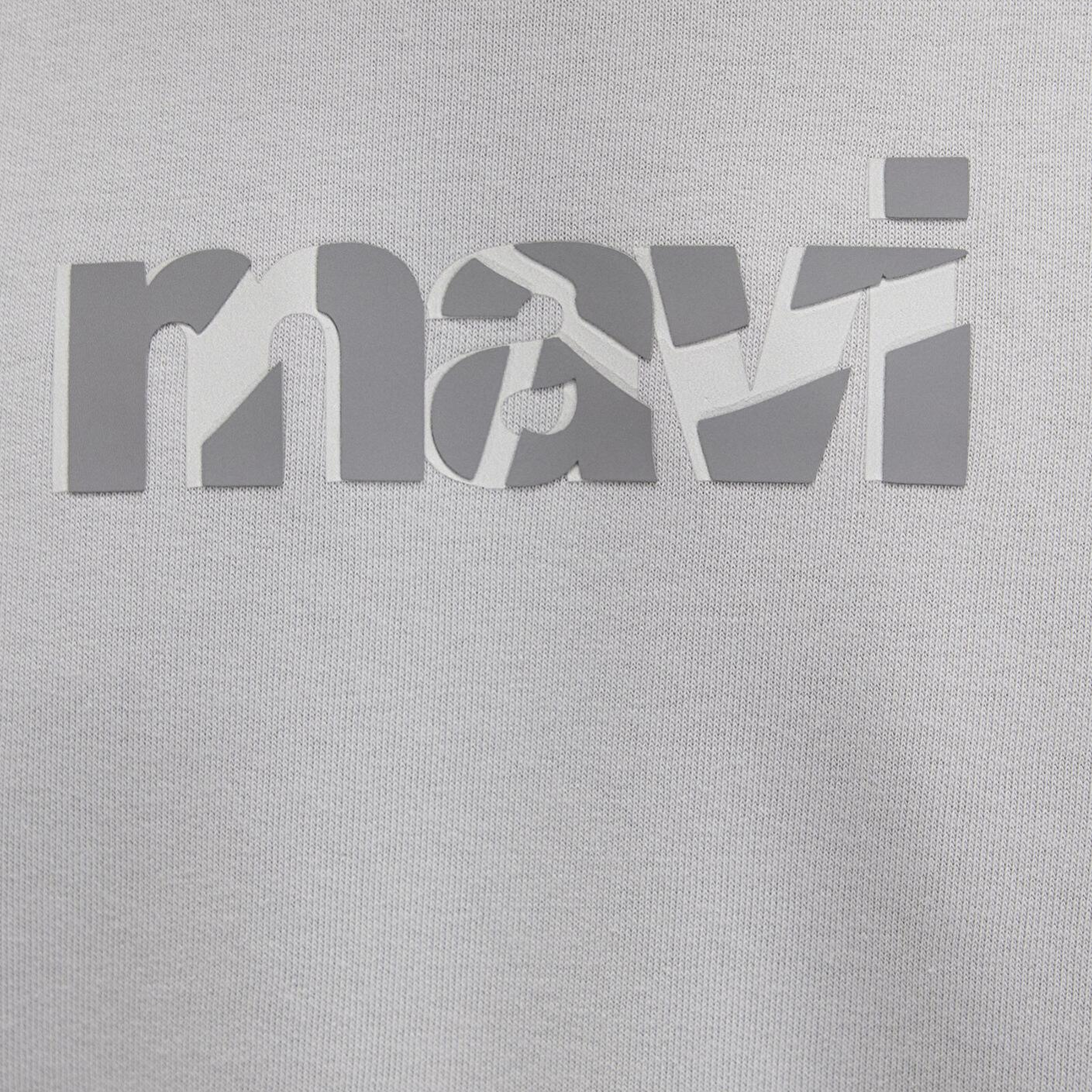 Mavi Mavi Logo Baskılı Gri Sweatshirt 0S10402-70075