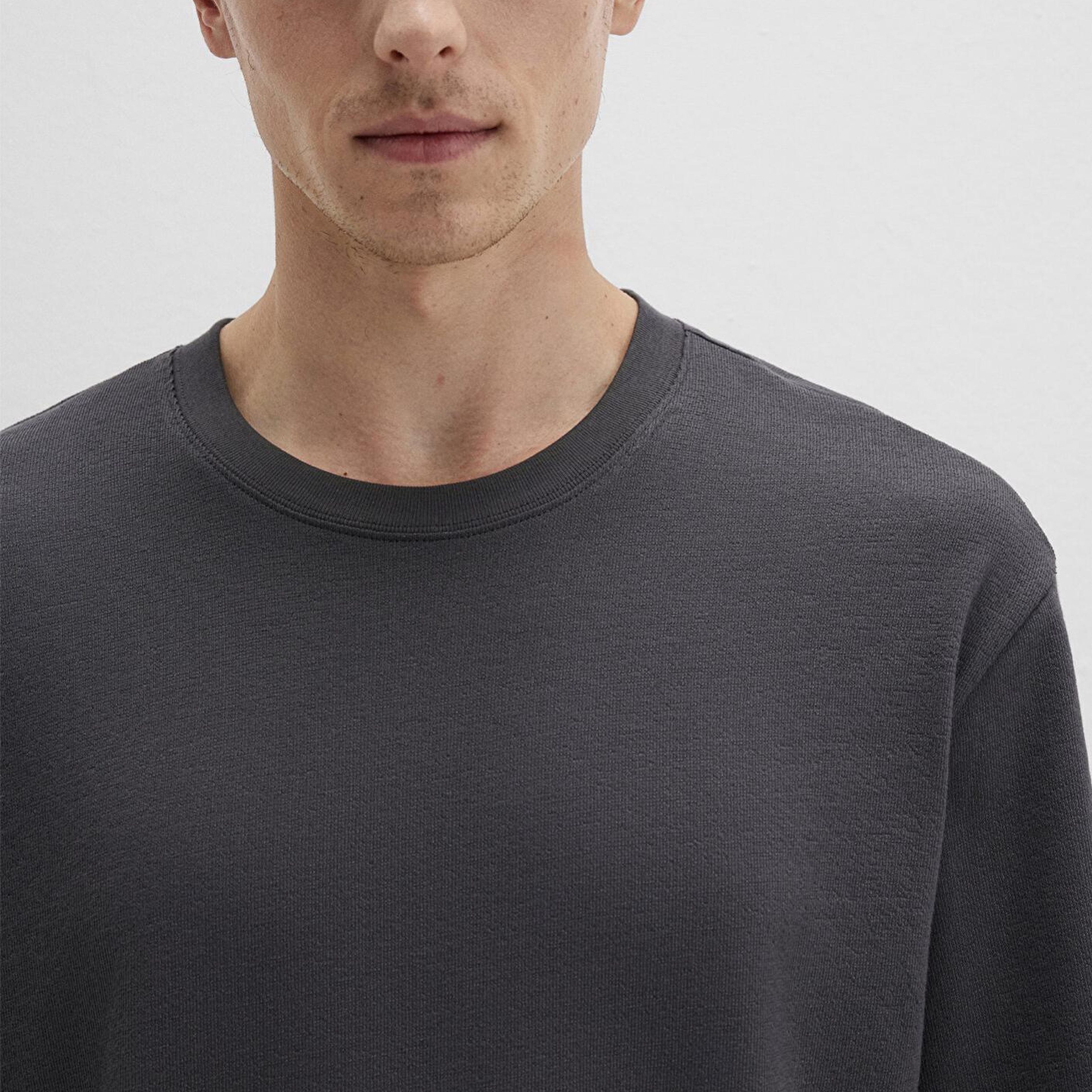 Mavi Antrasit Basic Tişört Loose Fit / Bol Rahat Kesim 0612823-80106