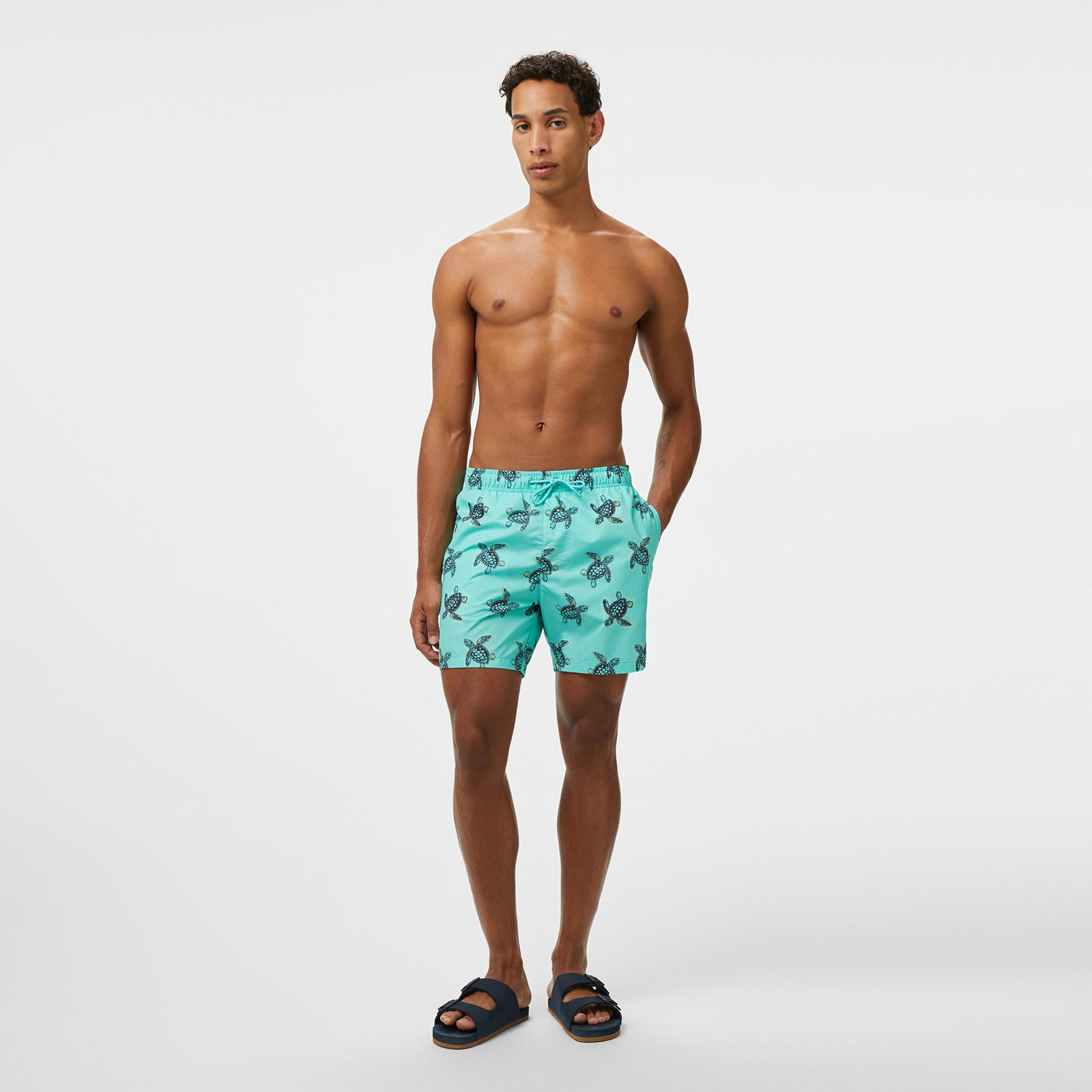 Nautica Erkek Yeşil Regular Fit Deniz Şortu