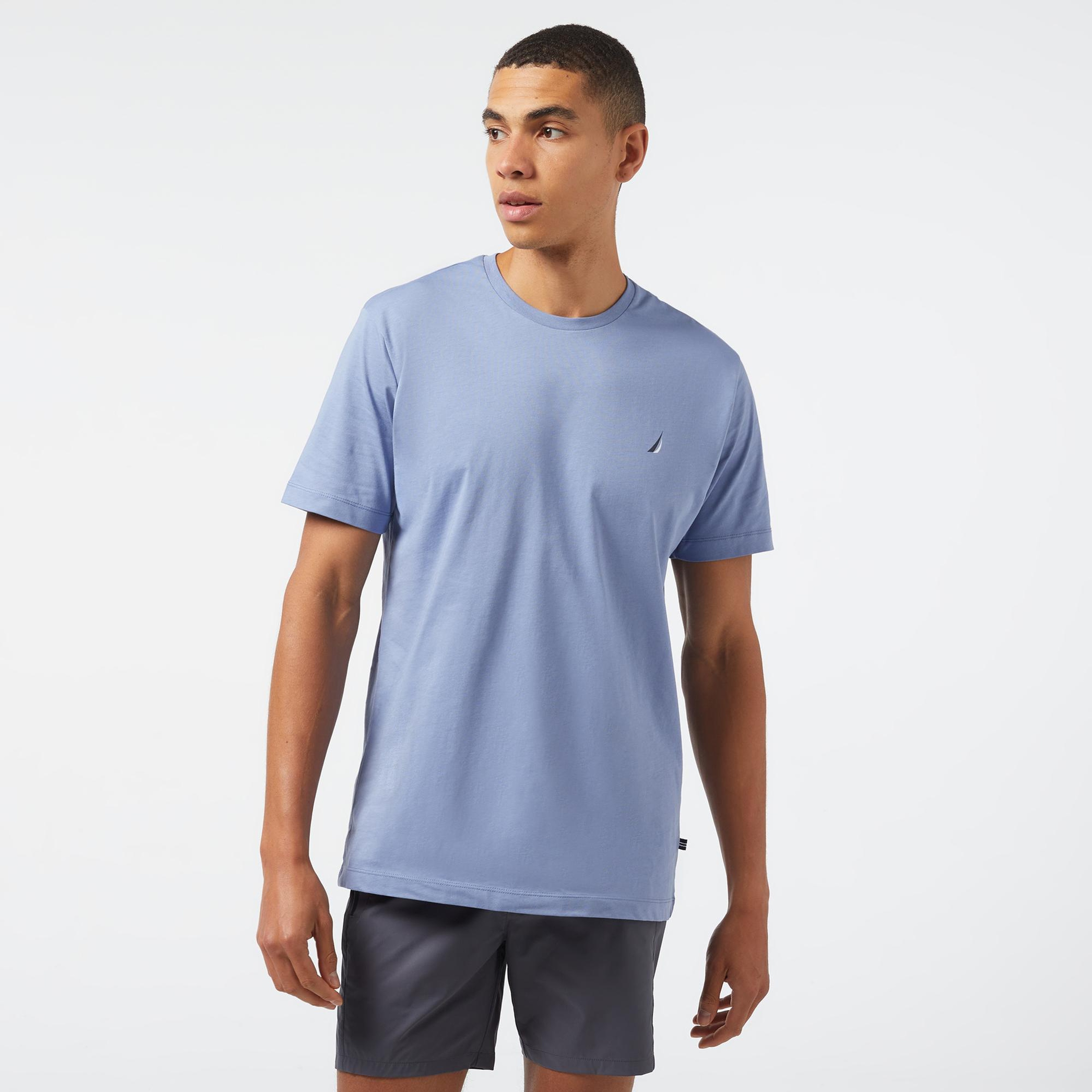 Nautica Erkek Mavi Standart Fit T-Shirt