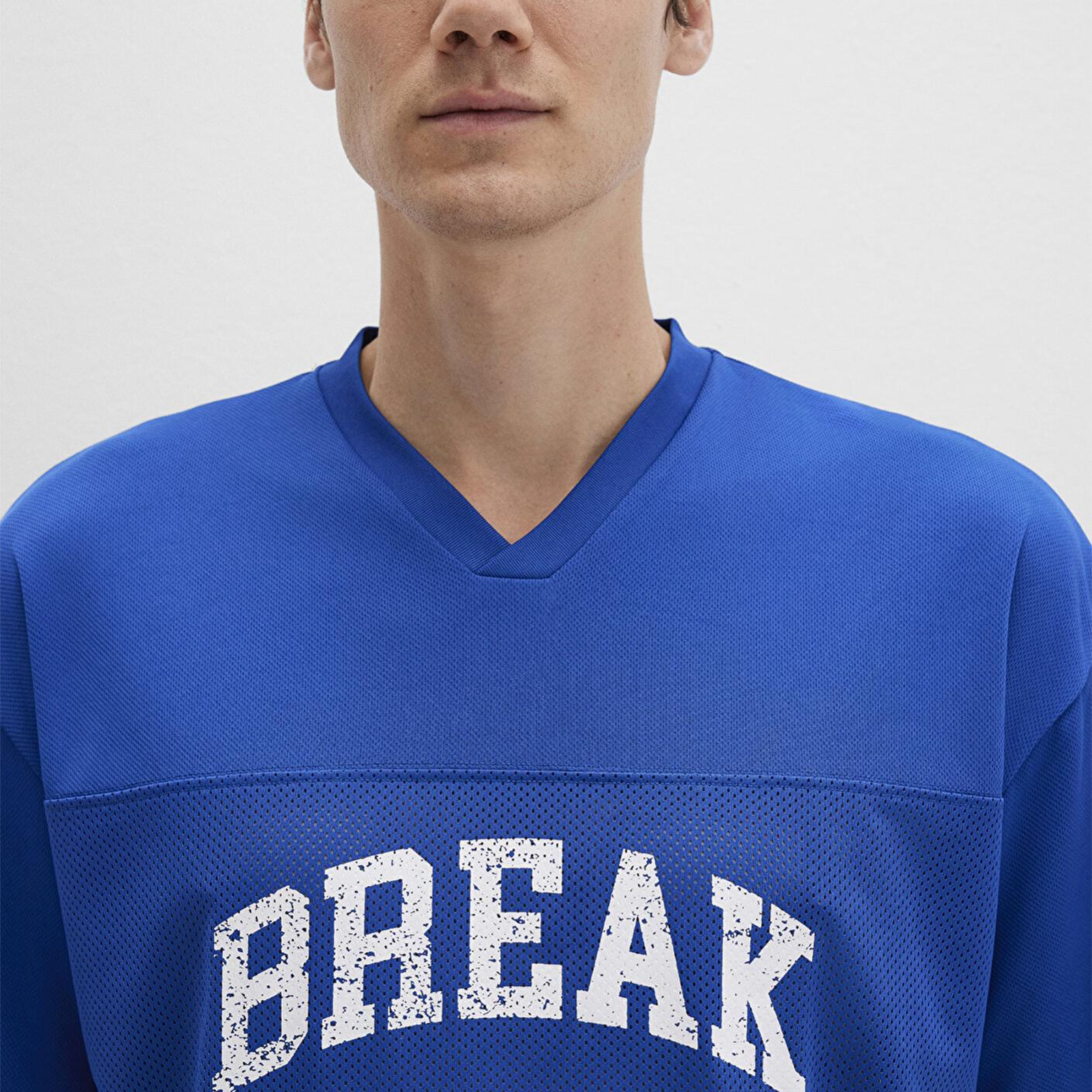 Mavi Baskılı Mavi Tişört Relaxed Fit / Rahat Kesim 0612849-70907