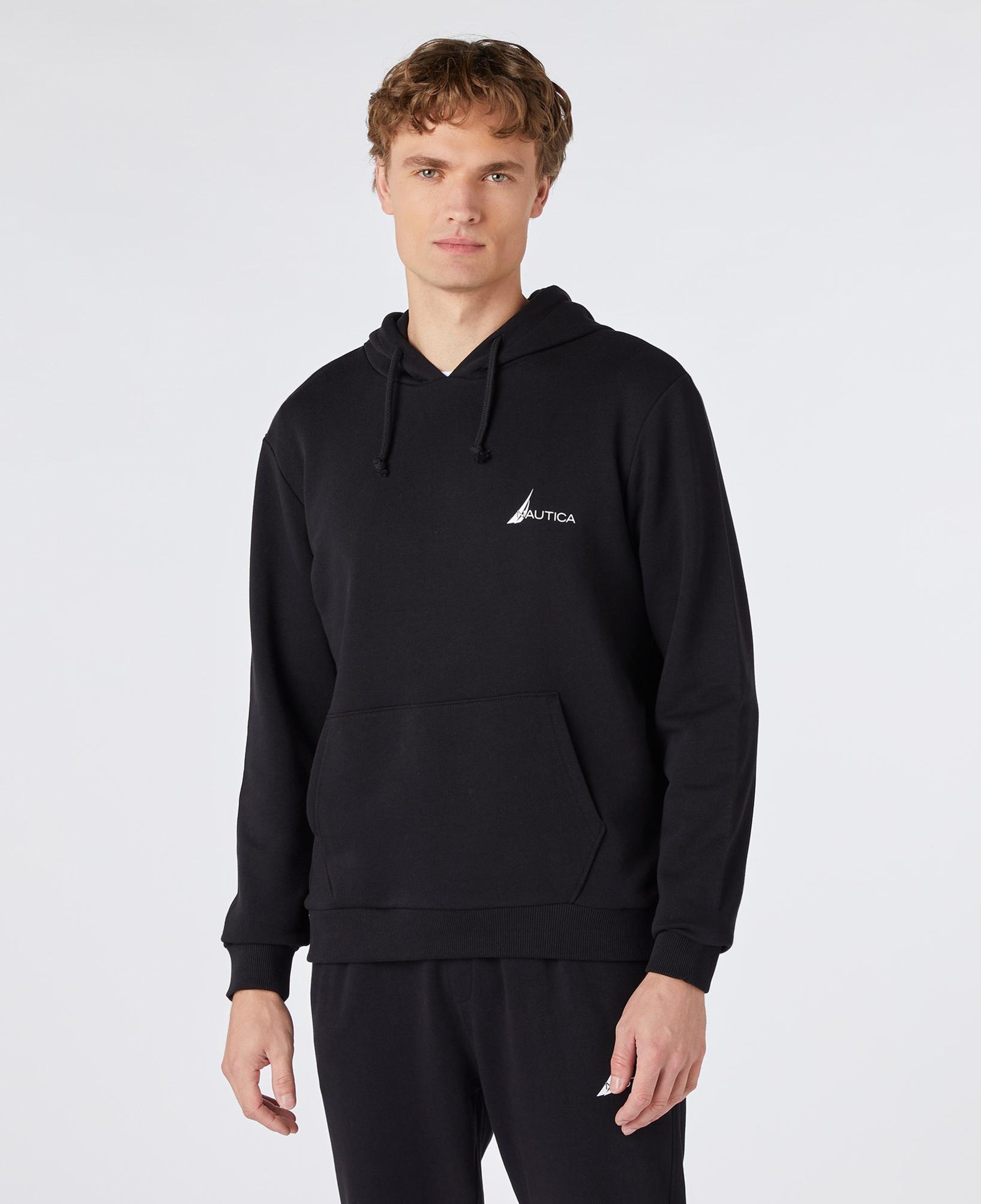 Nautica Erkek Siyah Standart Fit Sweatshirt