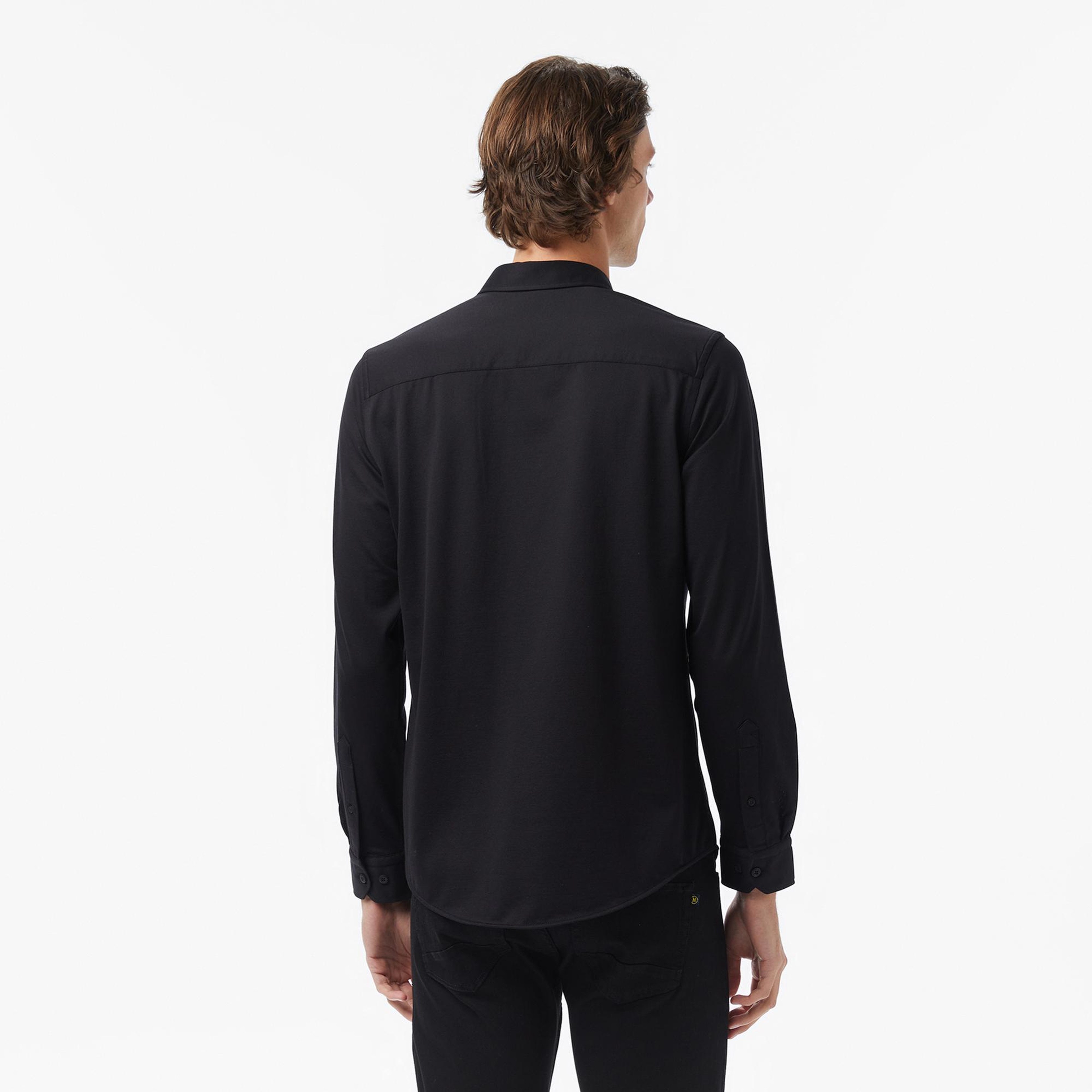 Nautica Erkek Siyah Slim Fit Gömlek