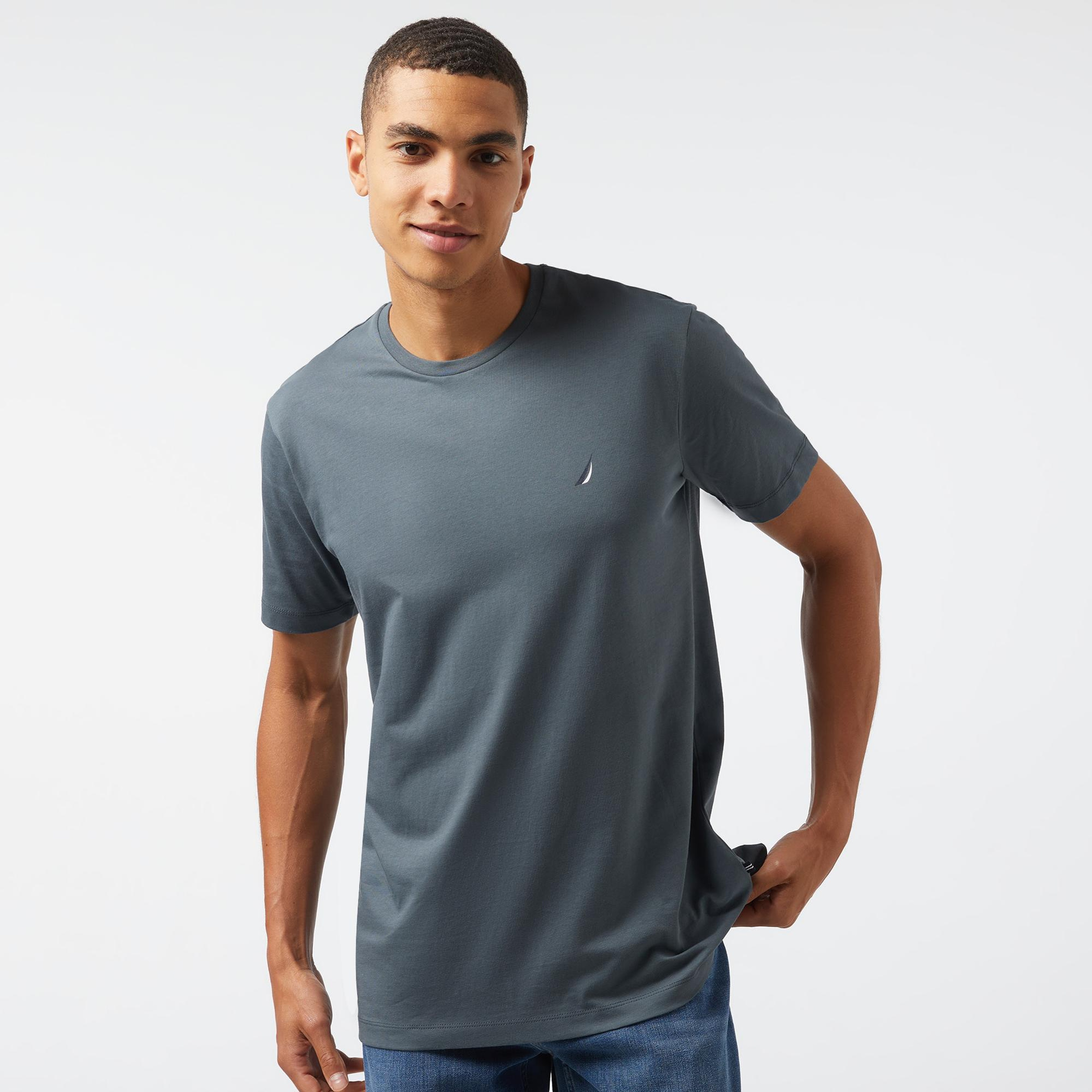 Nautica Erkek Gri Standart Fit T-Shirt