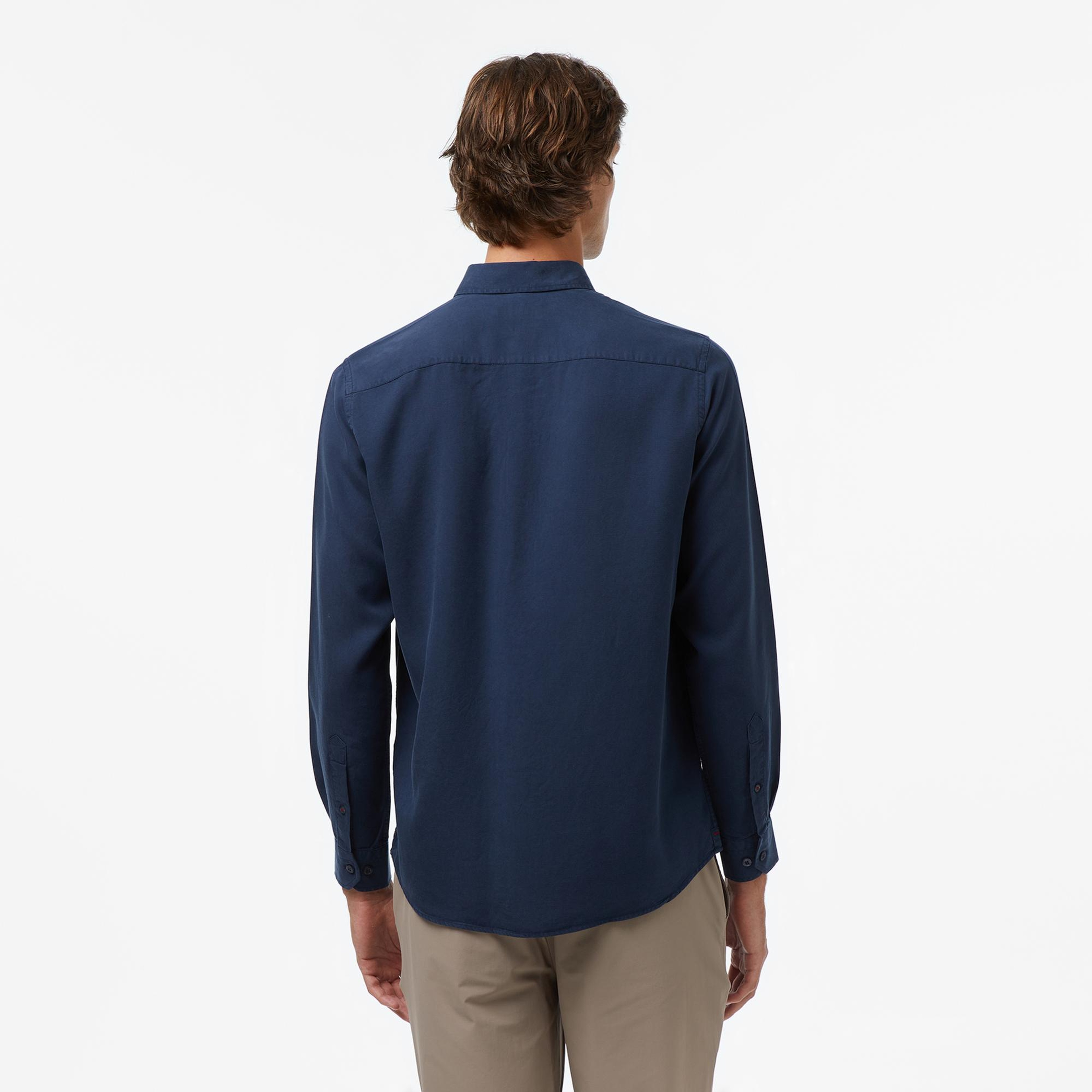 Nautica Erkek Lacivert Classic Fit Gömlek