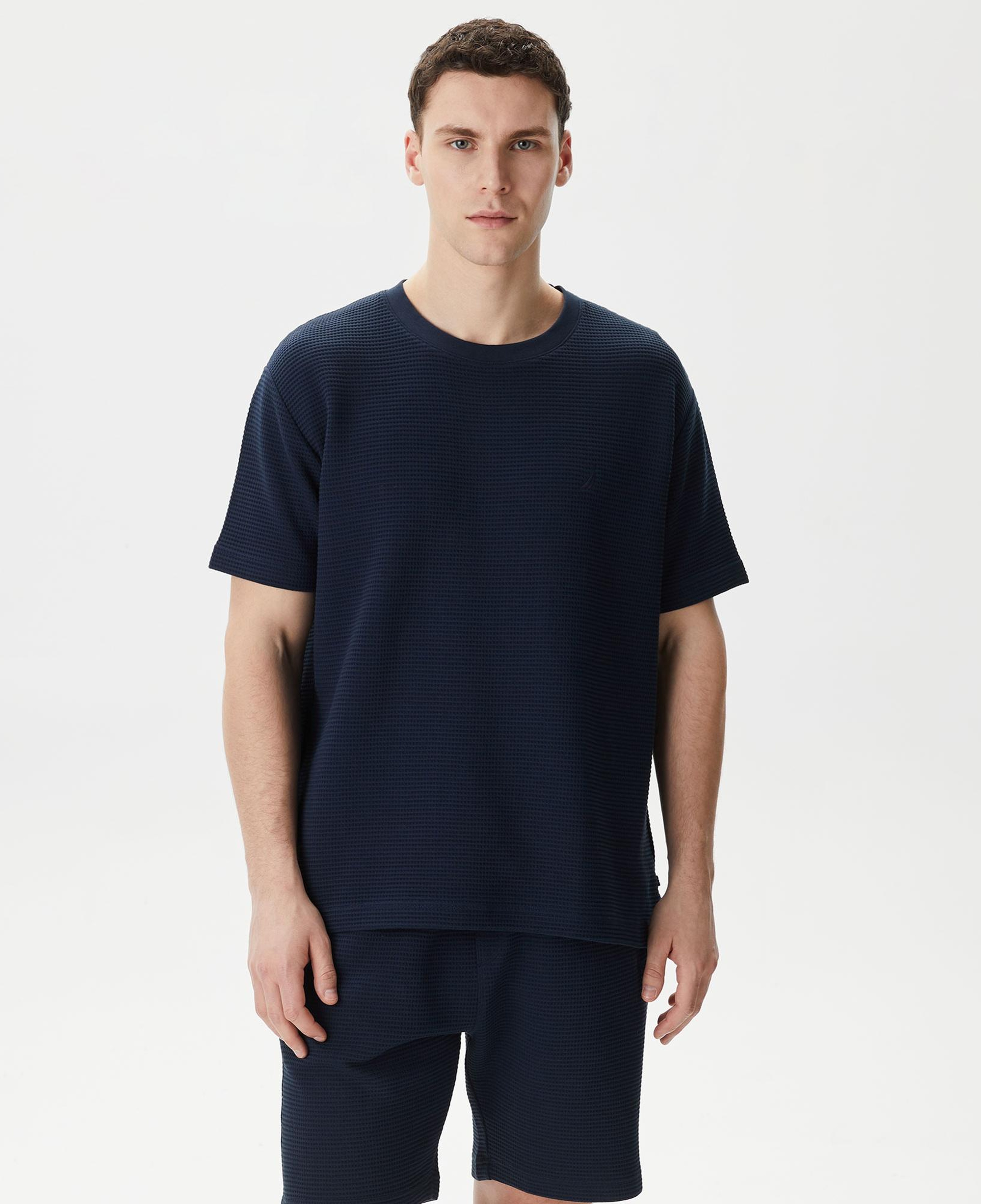 Nautica Erkek Lacivert Oversize T-Shirt