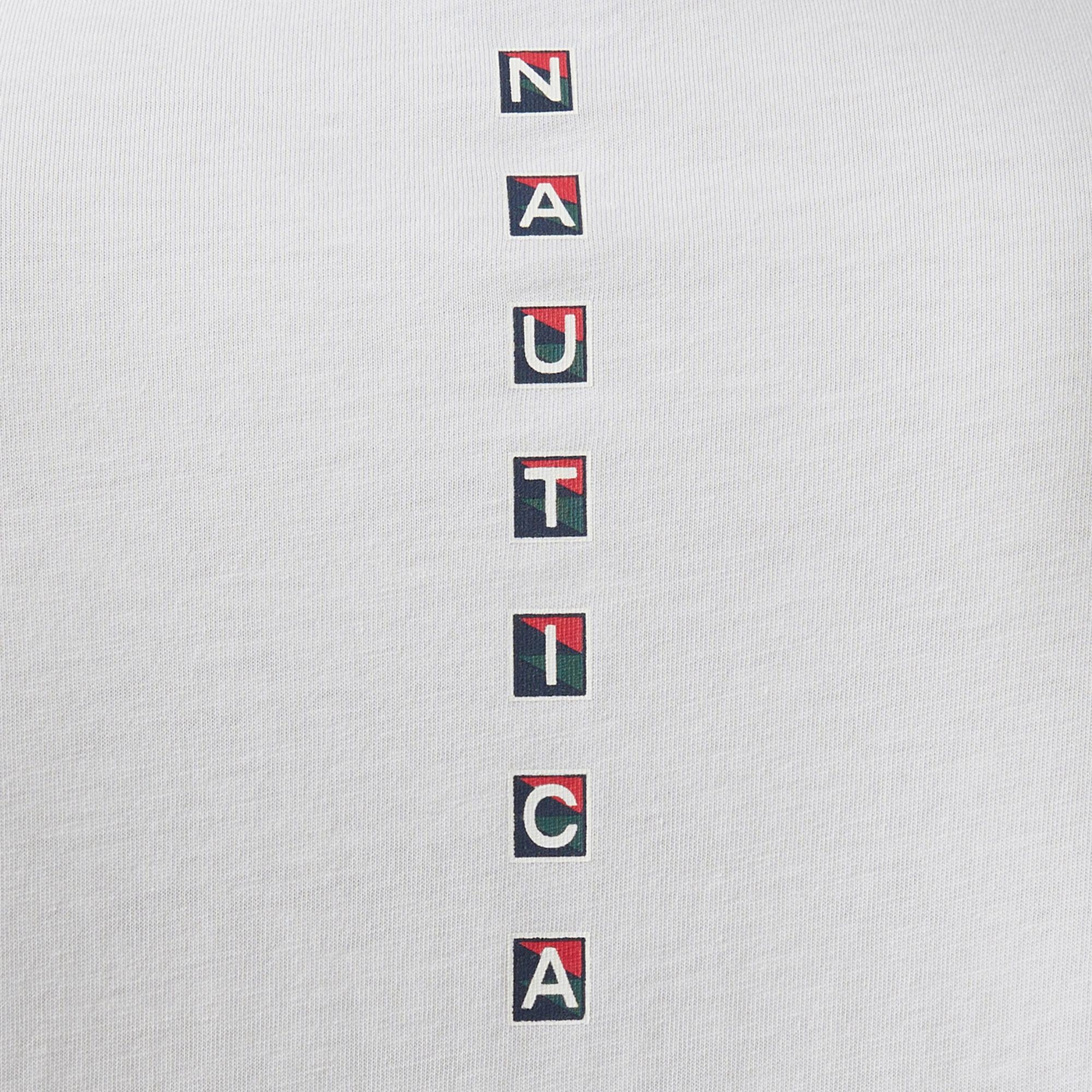 Nautica Erkek Beyaz Regular Fit T-Shirt