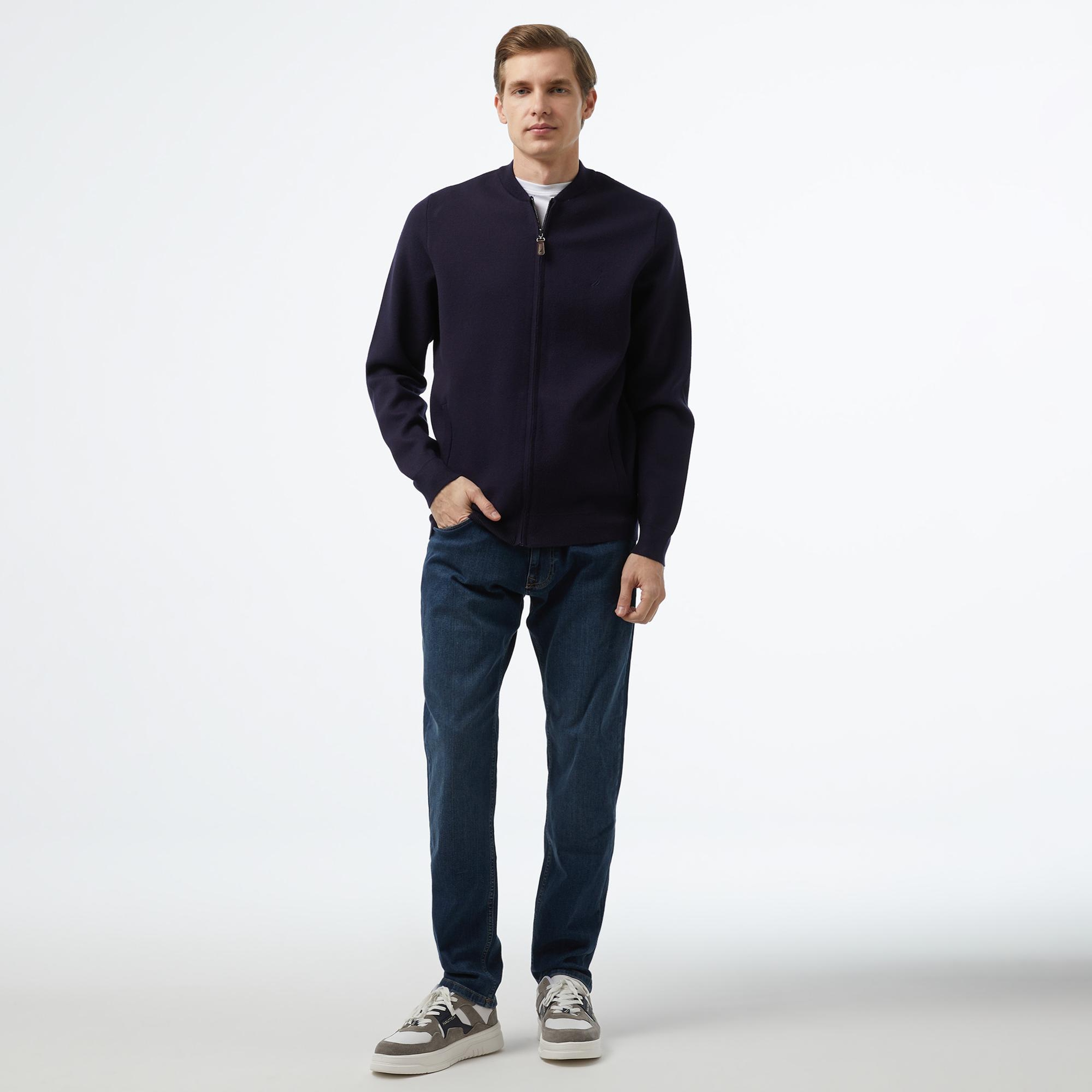 Nautica Erkek Lacivert Regular Fit Hırka