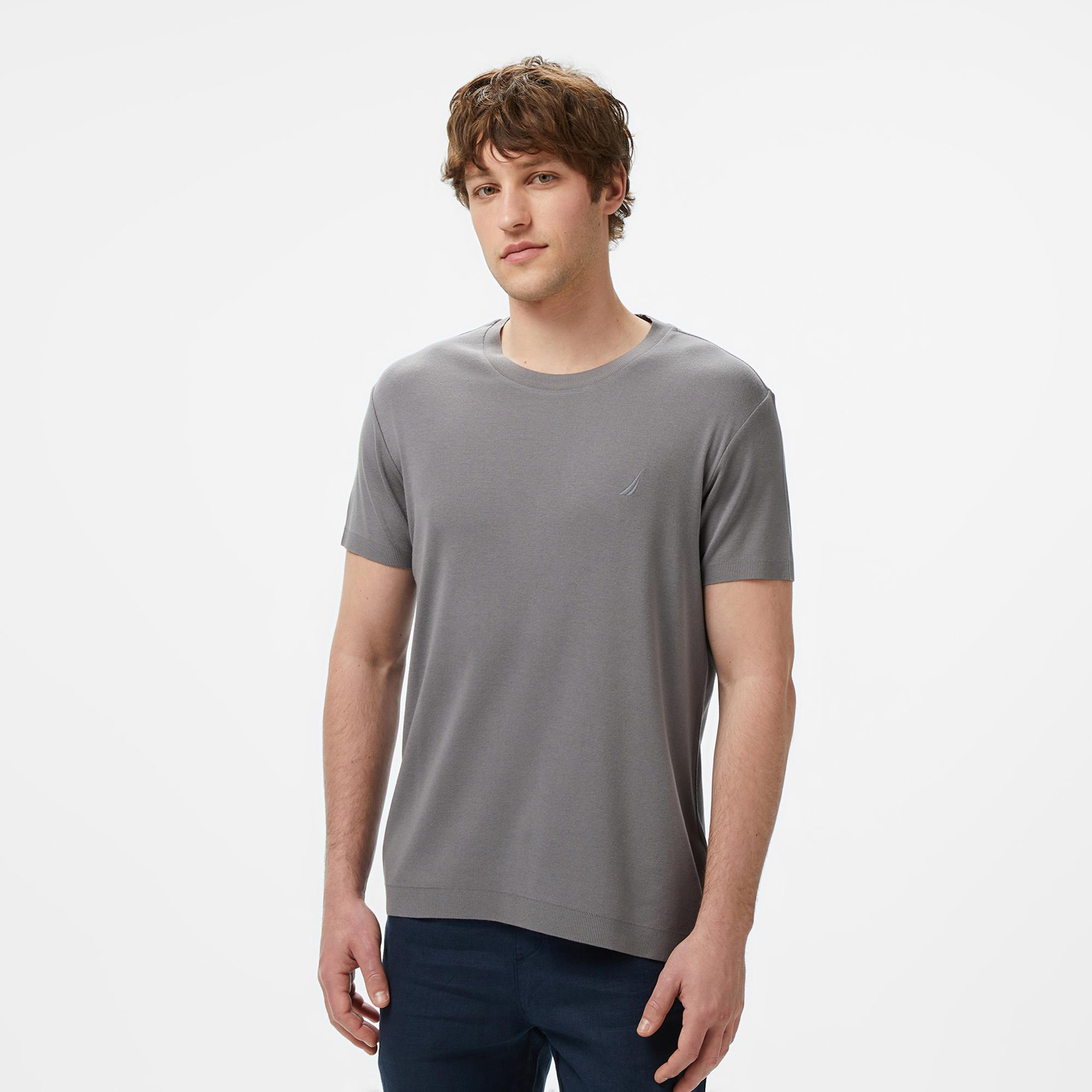 Nautica Erkek Gri Regular Fit T-Shirt