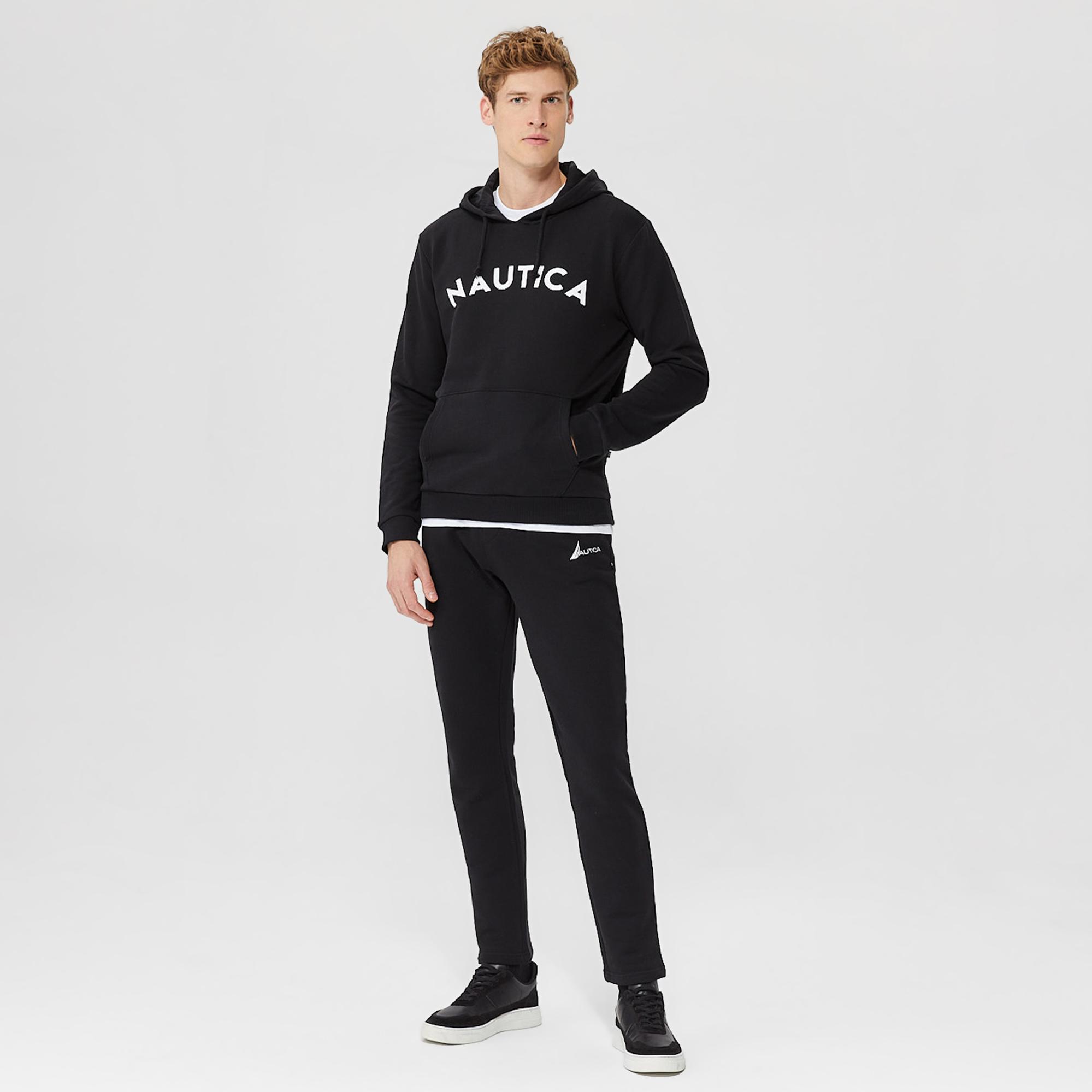 Nautica Erkek Siyah Standart Fit Sweatshirt