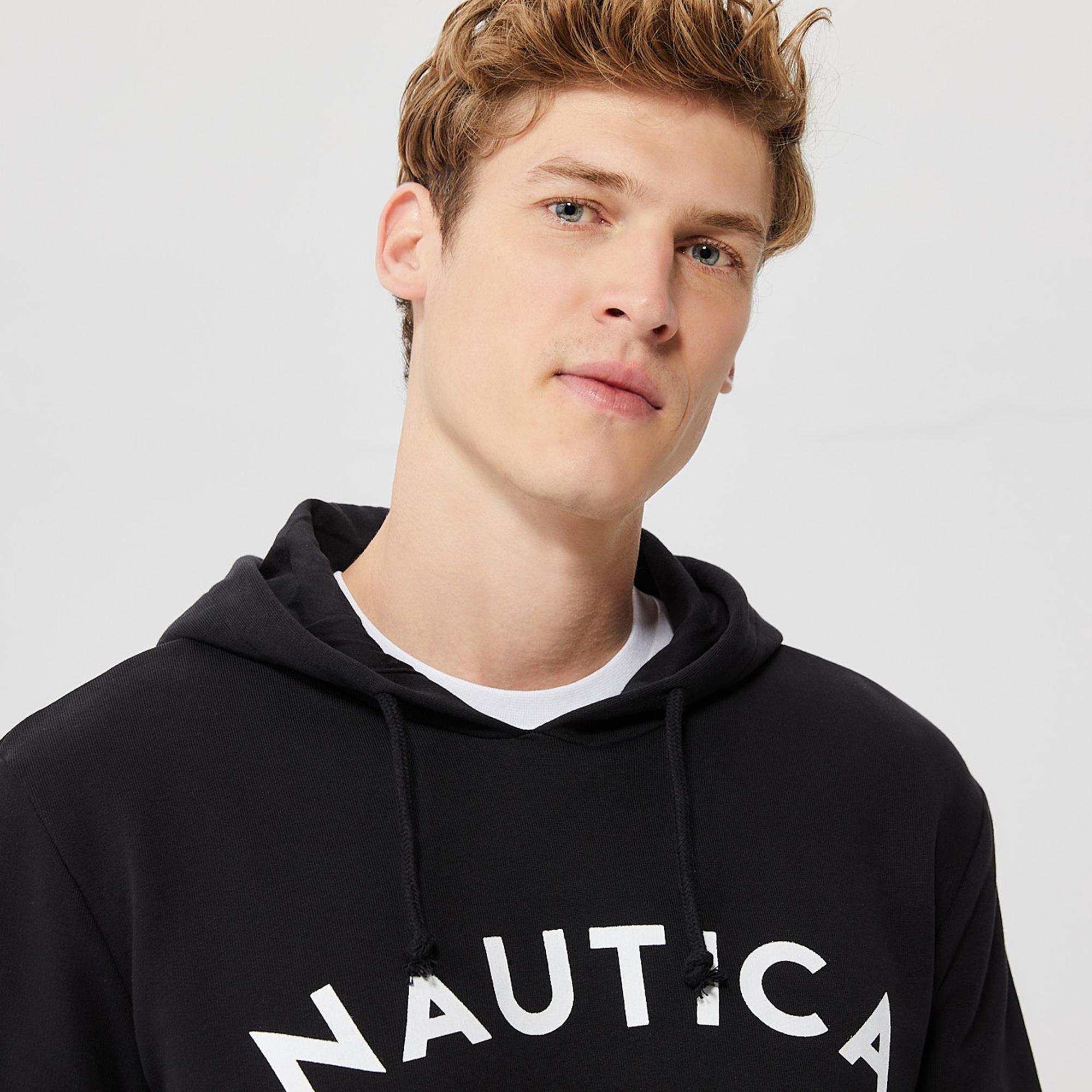 Nautica Erkek Siyah Standart Fit Sweatshirt