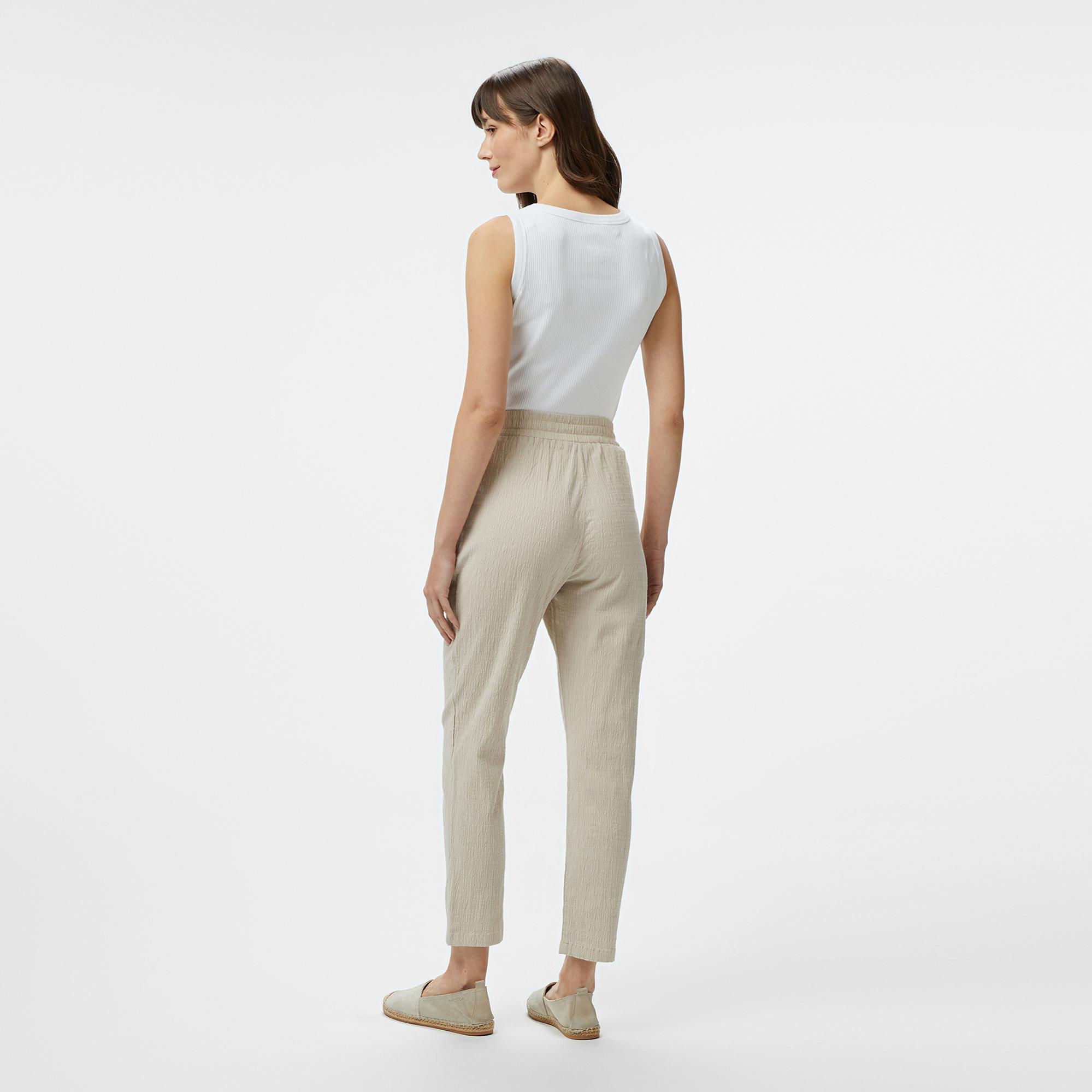 Nautica Kadın Bej Regular Fit Pantolon