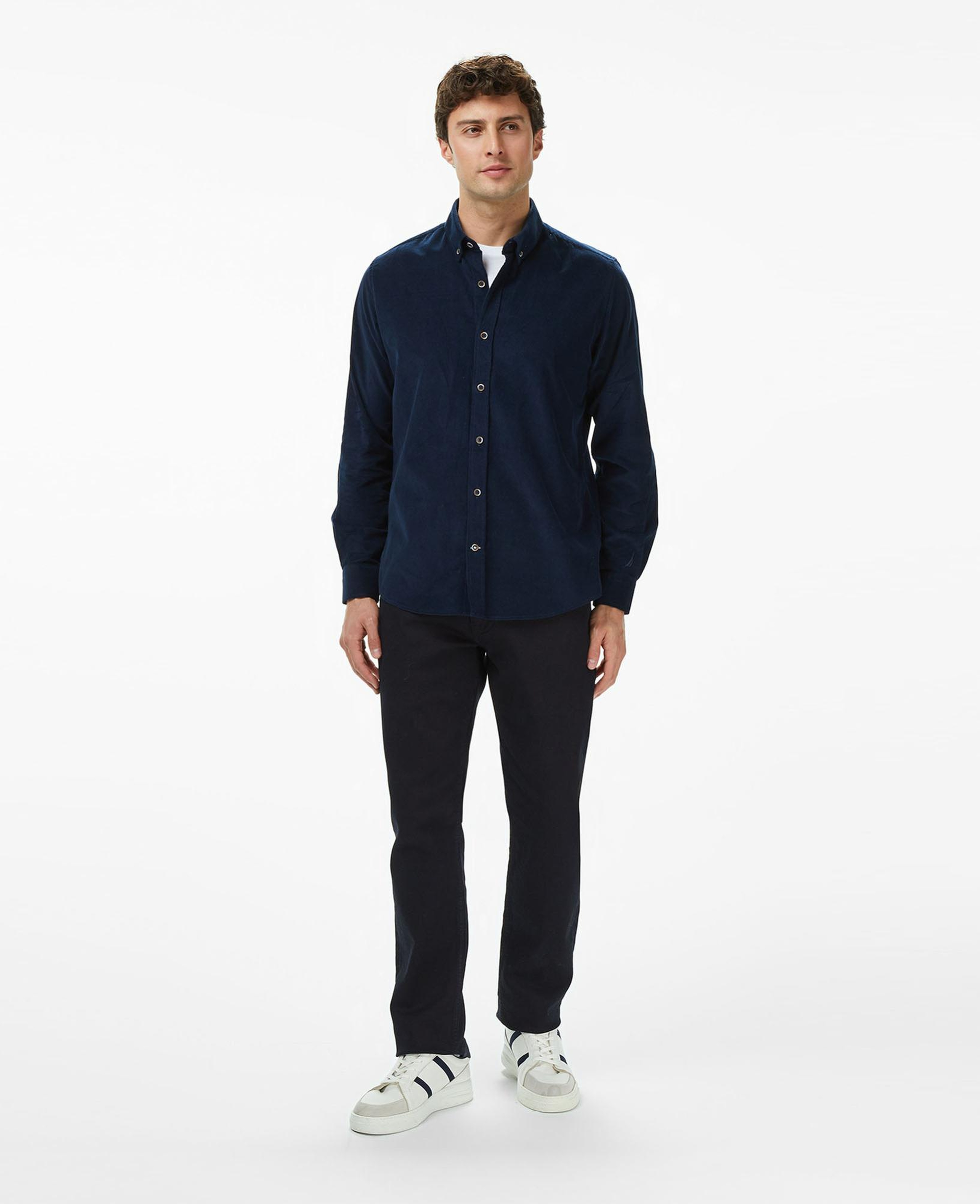 Nautica Erkek Lacivert Classic Fit Gömlek