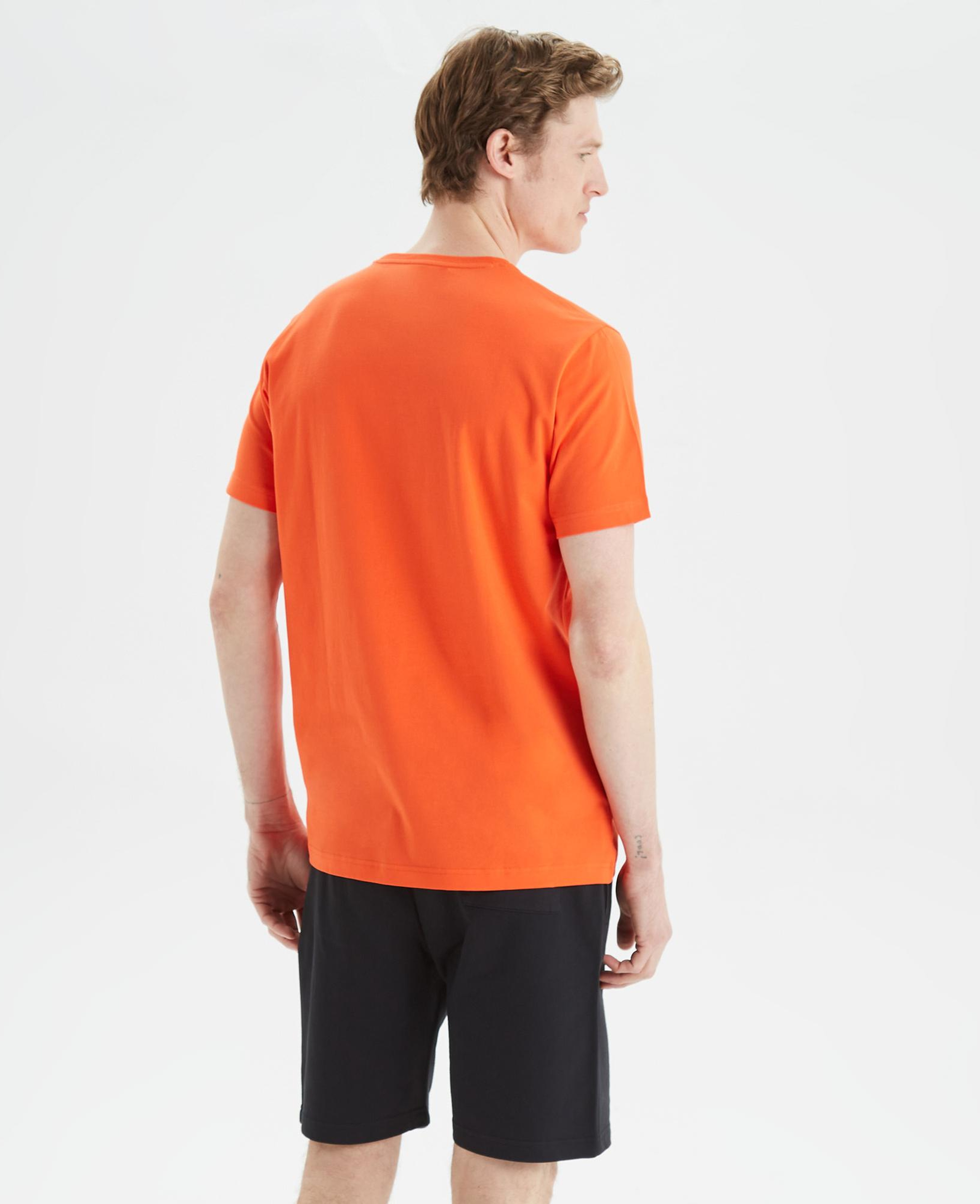 Nautica Erkek Turuncu Standart Fit Baskılı T-Shirt