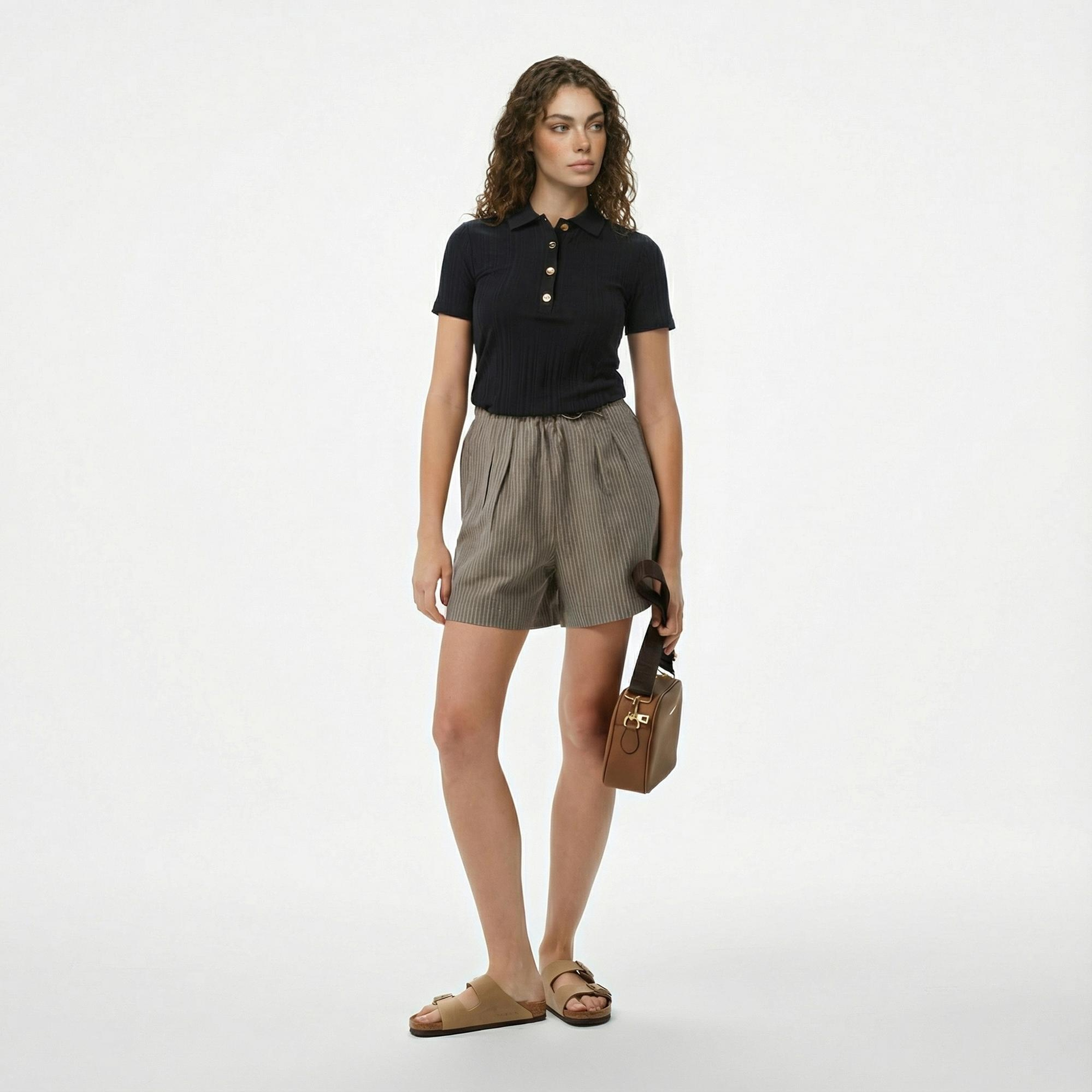 Nautica Kadın Siyah Regular Fit Polo