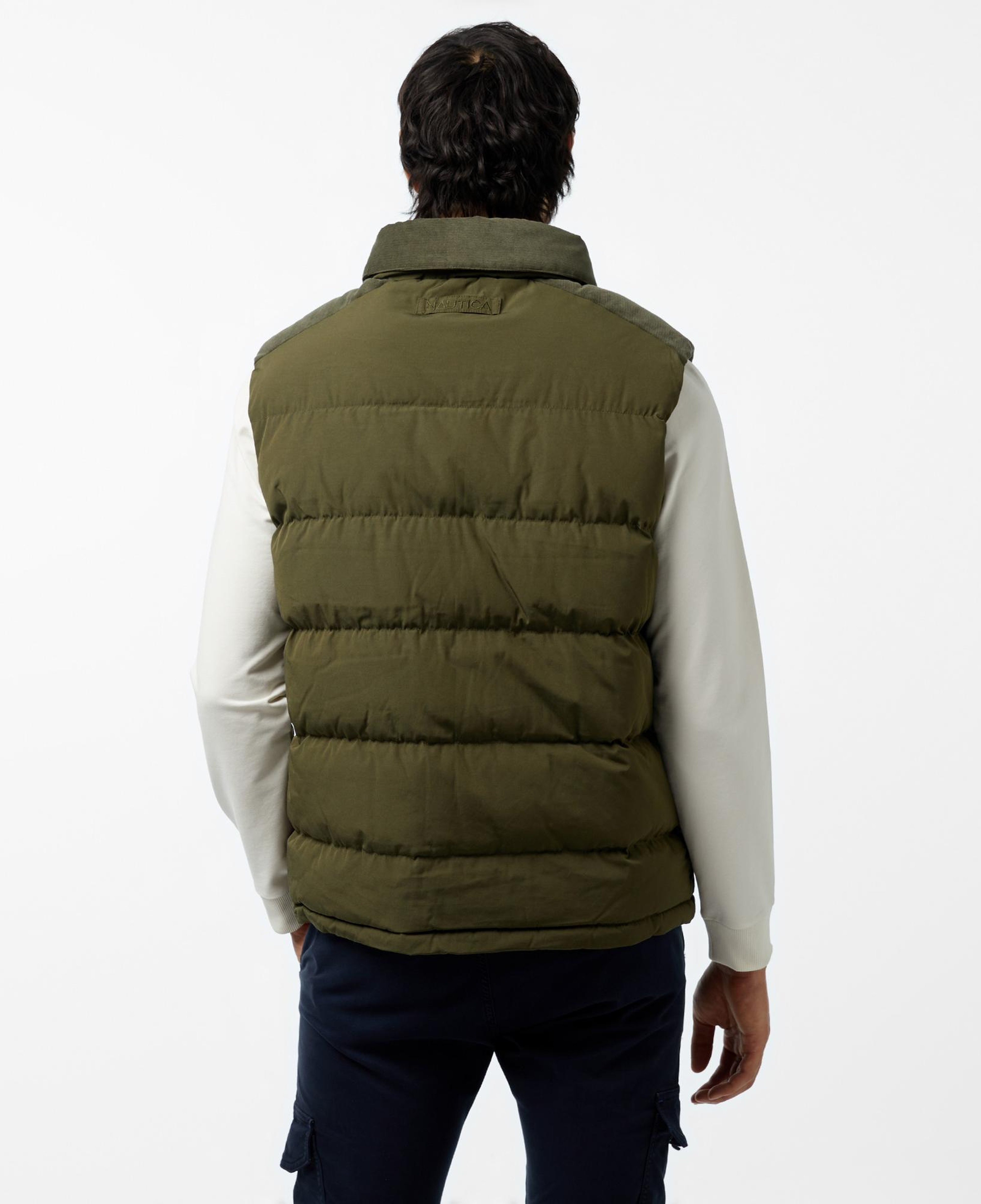 Nautica Erkek Yeşil Standart Fit Yelek