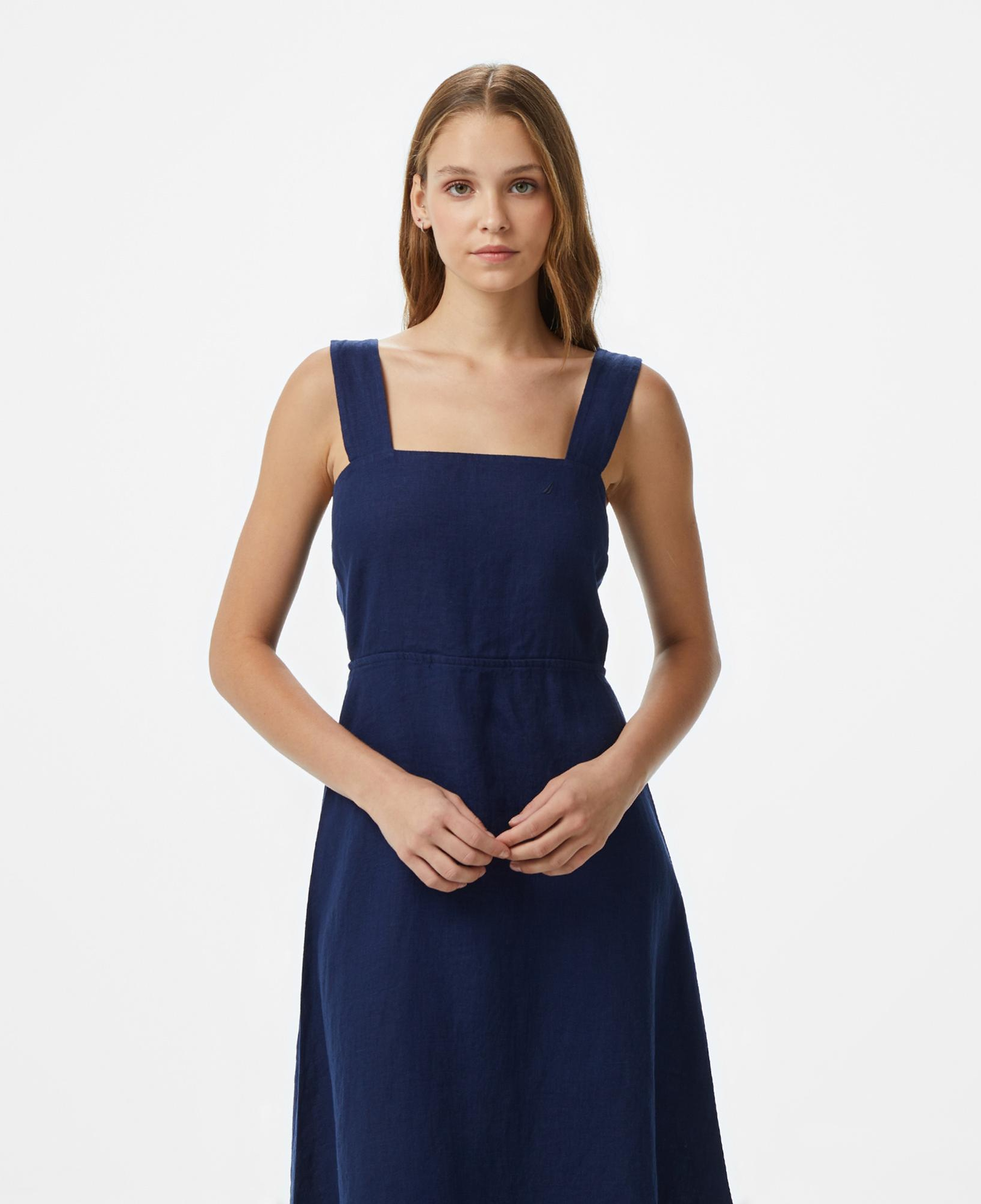 Nautica Kadın Lacivert Regular Fit Elbise