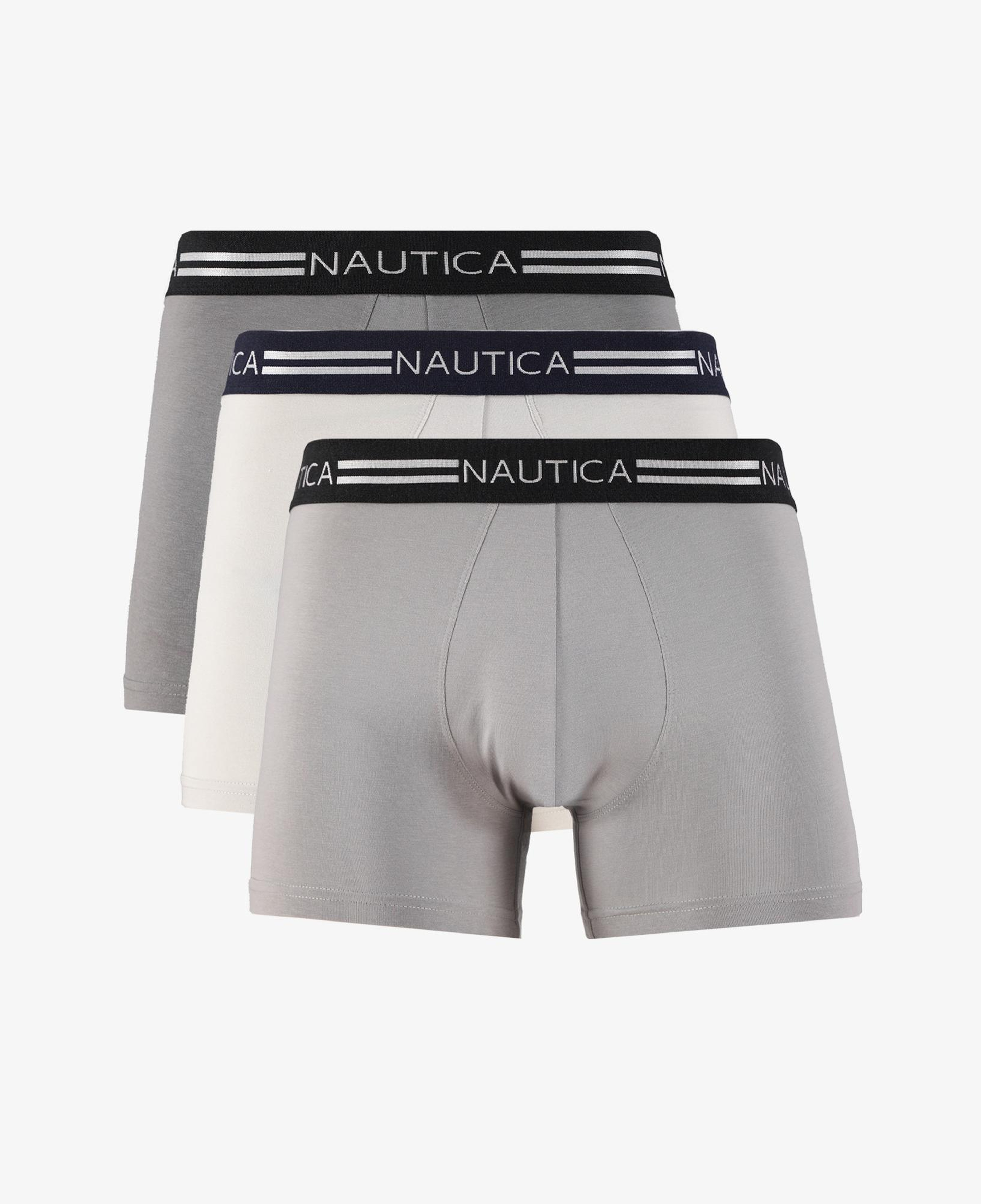 Nautica Erkek Gri Standart Fit 3'lü Boxer