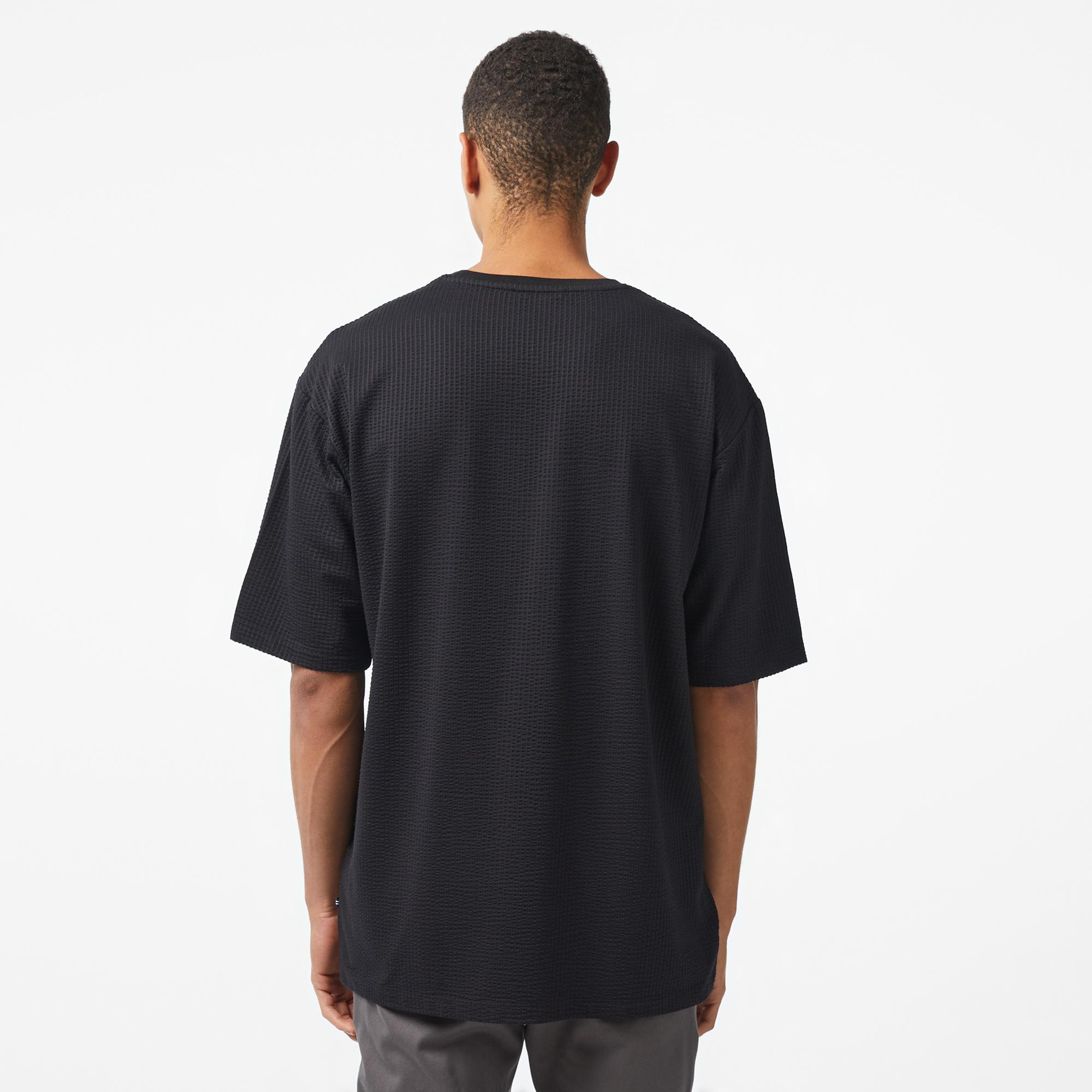 Nautica Erkek Siyah Oversize T-Shirt