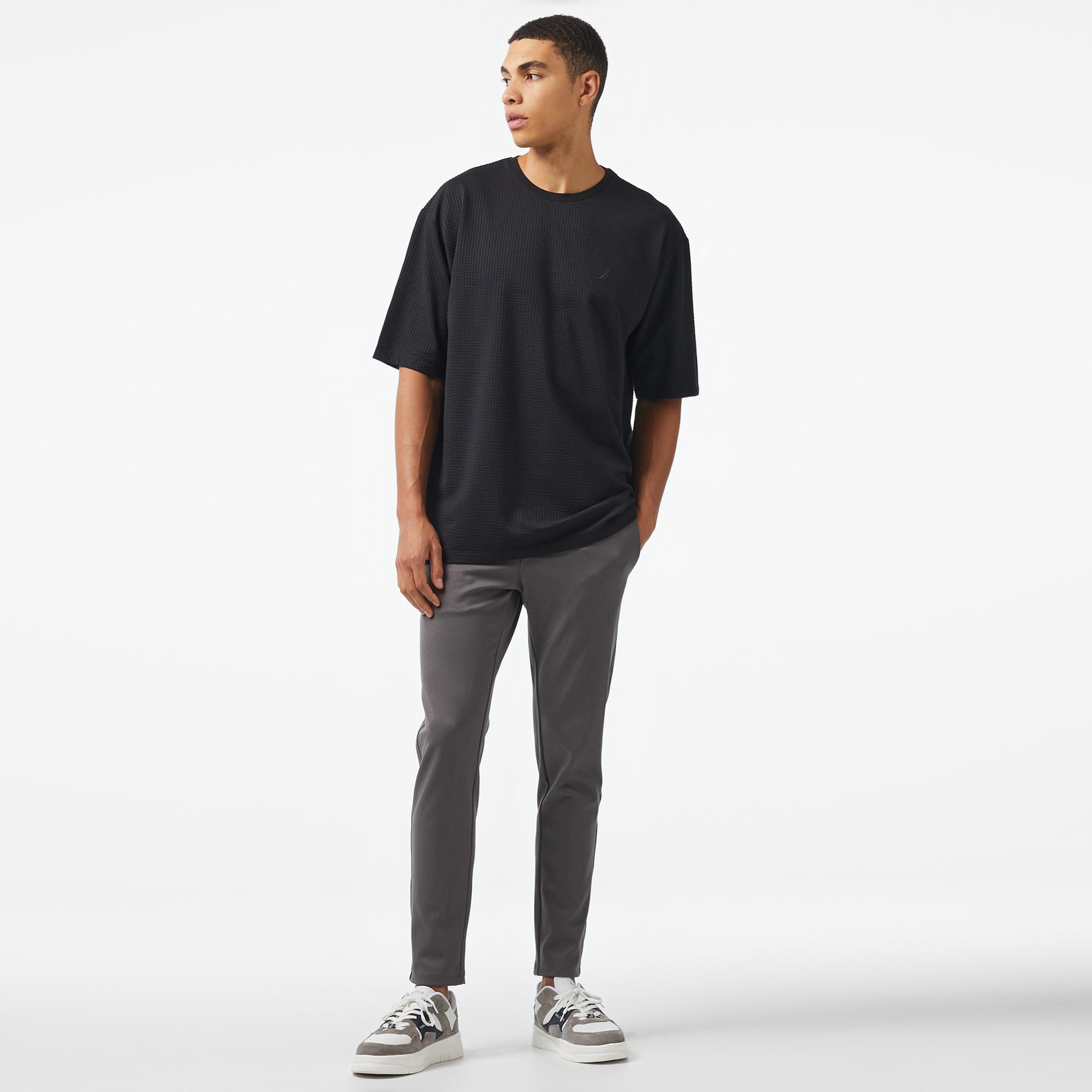 Nautica Erkek Siyah Oversize T-Shirt
