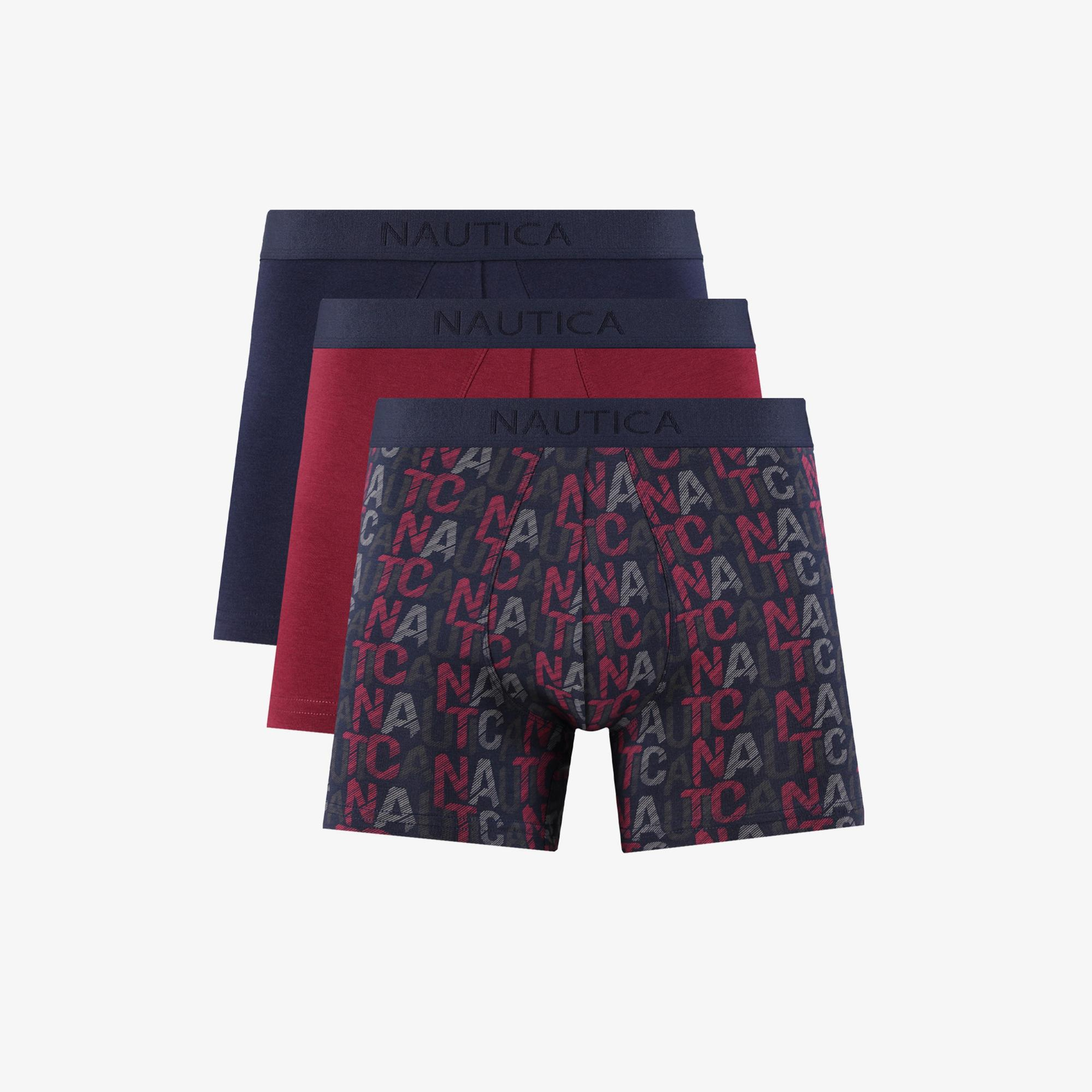 Nautica Erkek Lacivert Standart Fit 3'lü Boxer