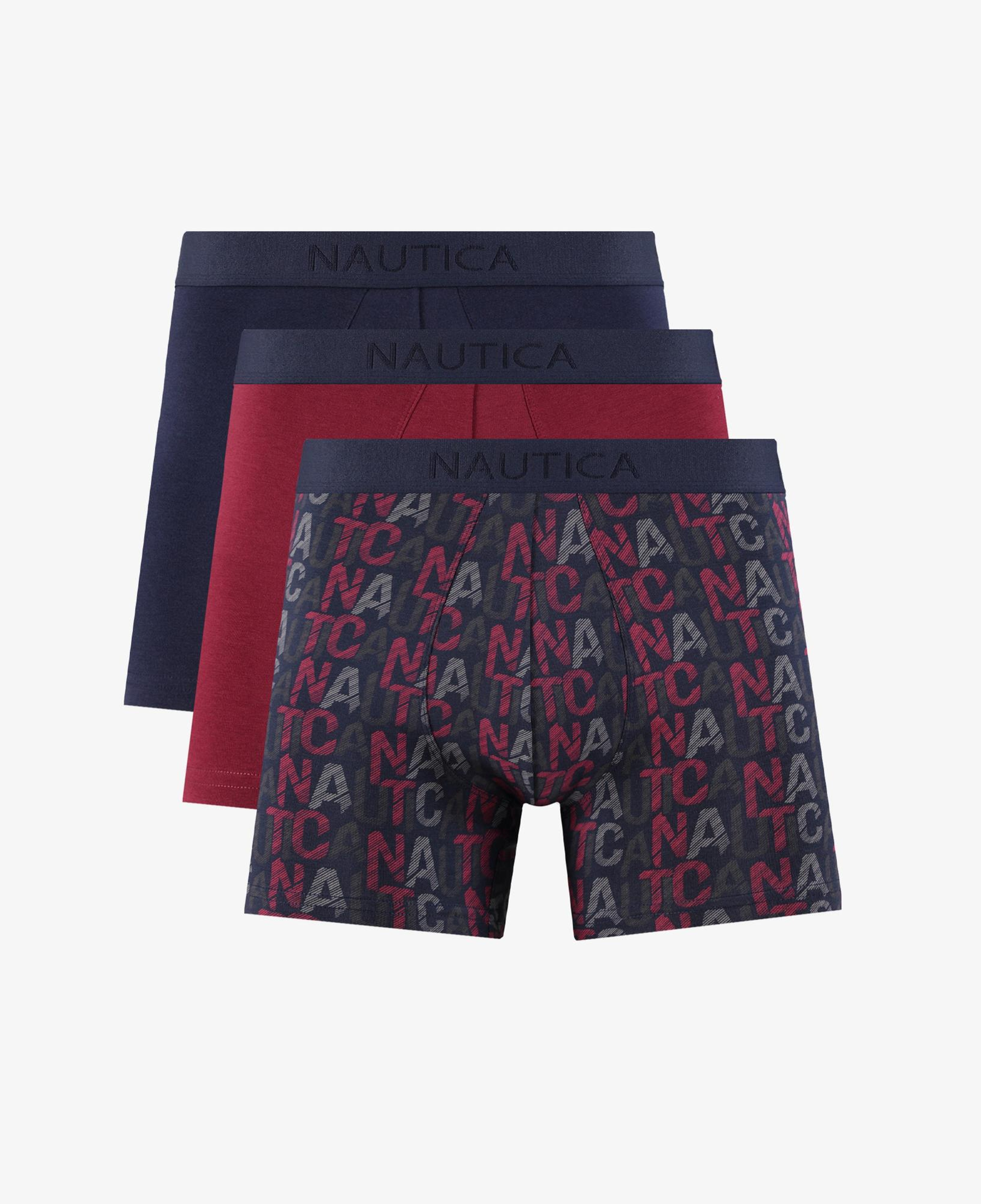 Nautica Erkek Lacivert Standart Fit 3'lü Boxer