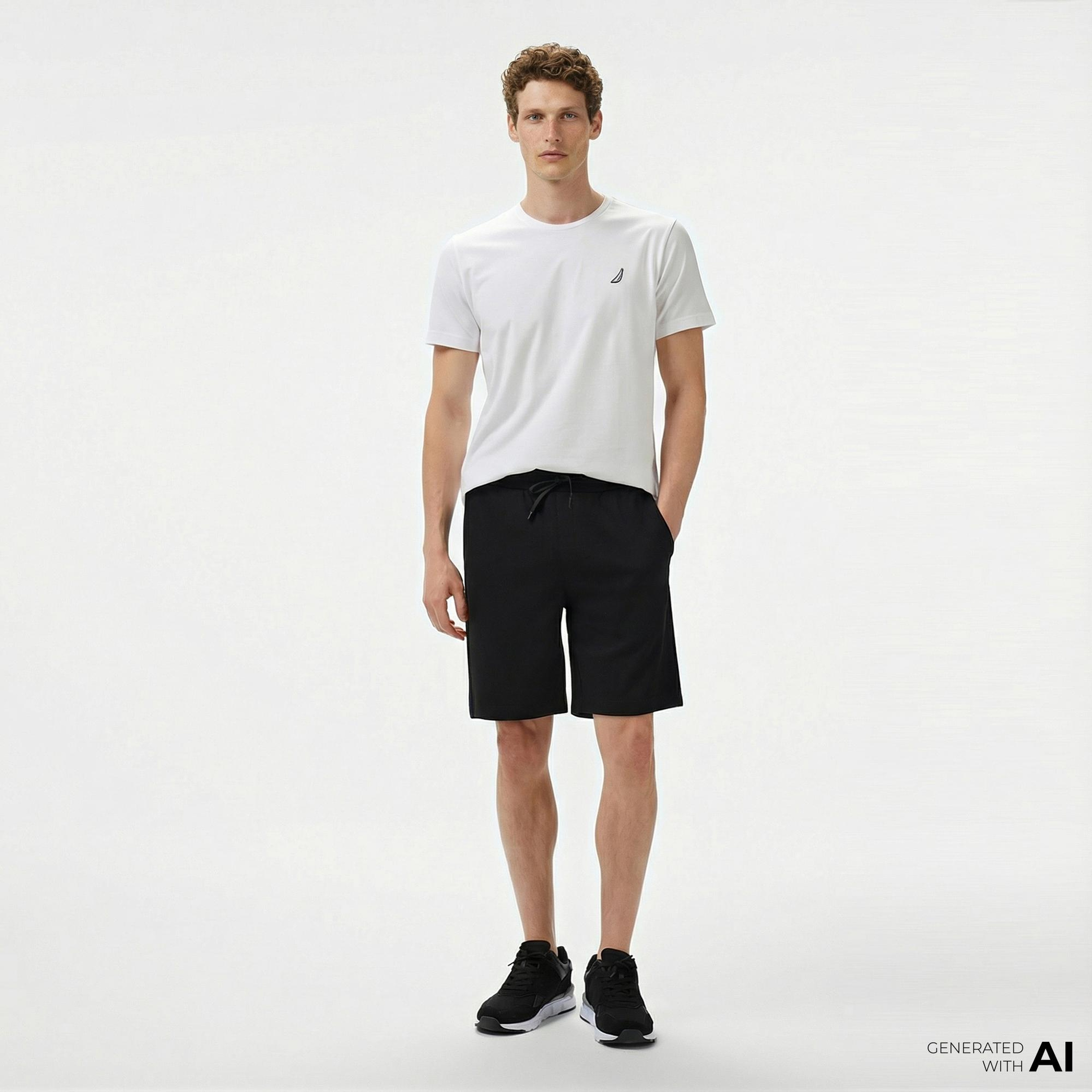Nautica Erkek Siyah Regular Fit Şort