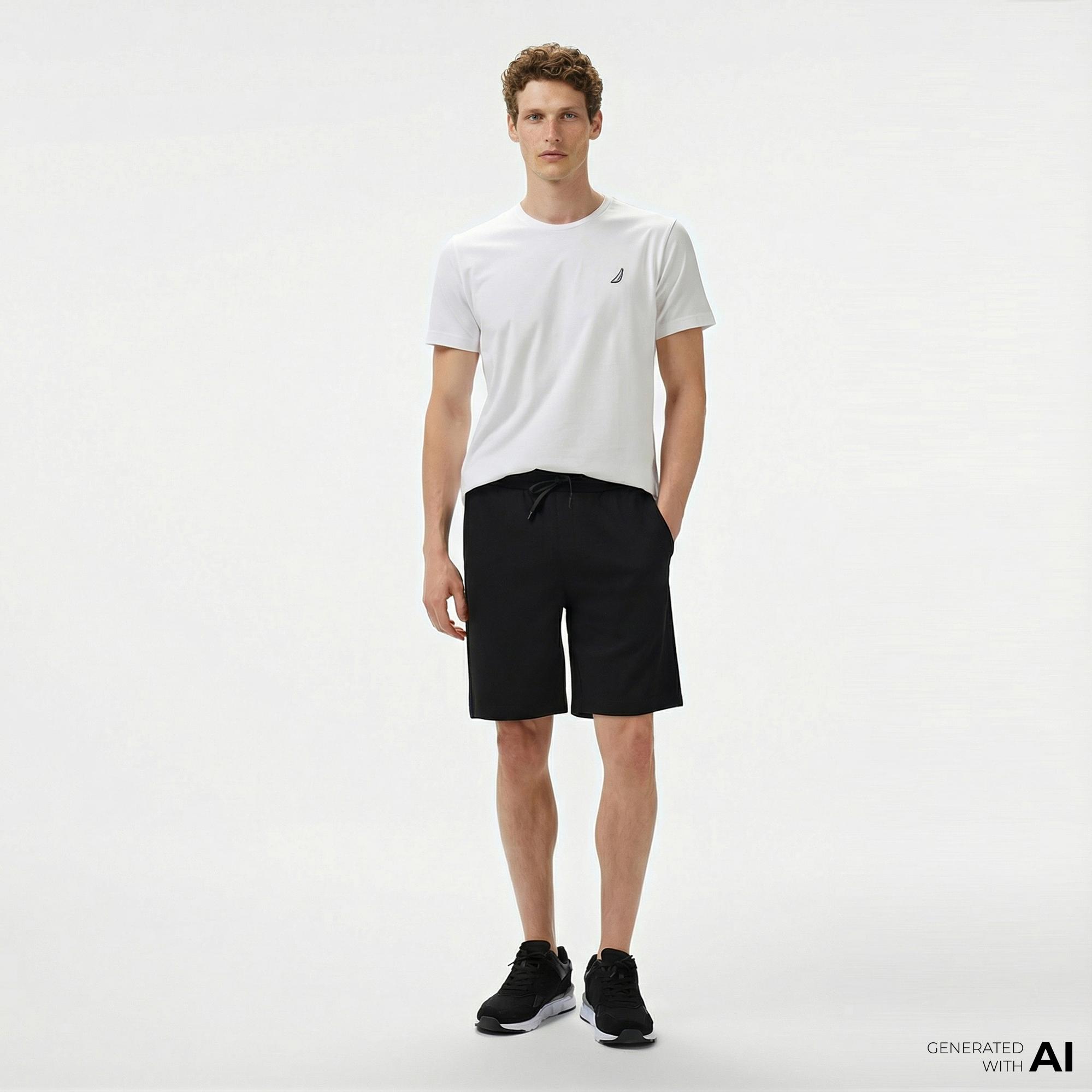 Nautica Erkek Siyah Regular Fit Şort