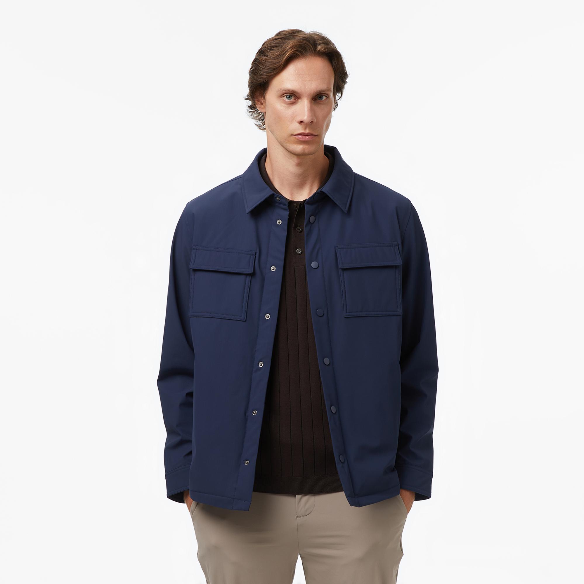 Nautica Erkek Lacivert Regular Fit Su Geçirmez Mont