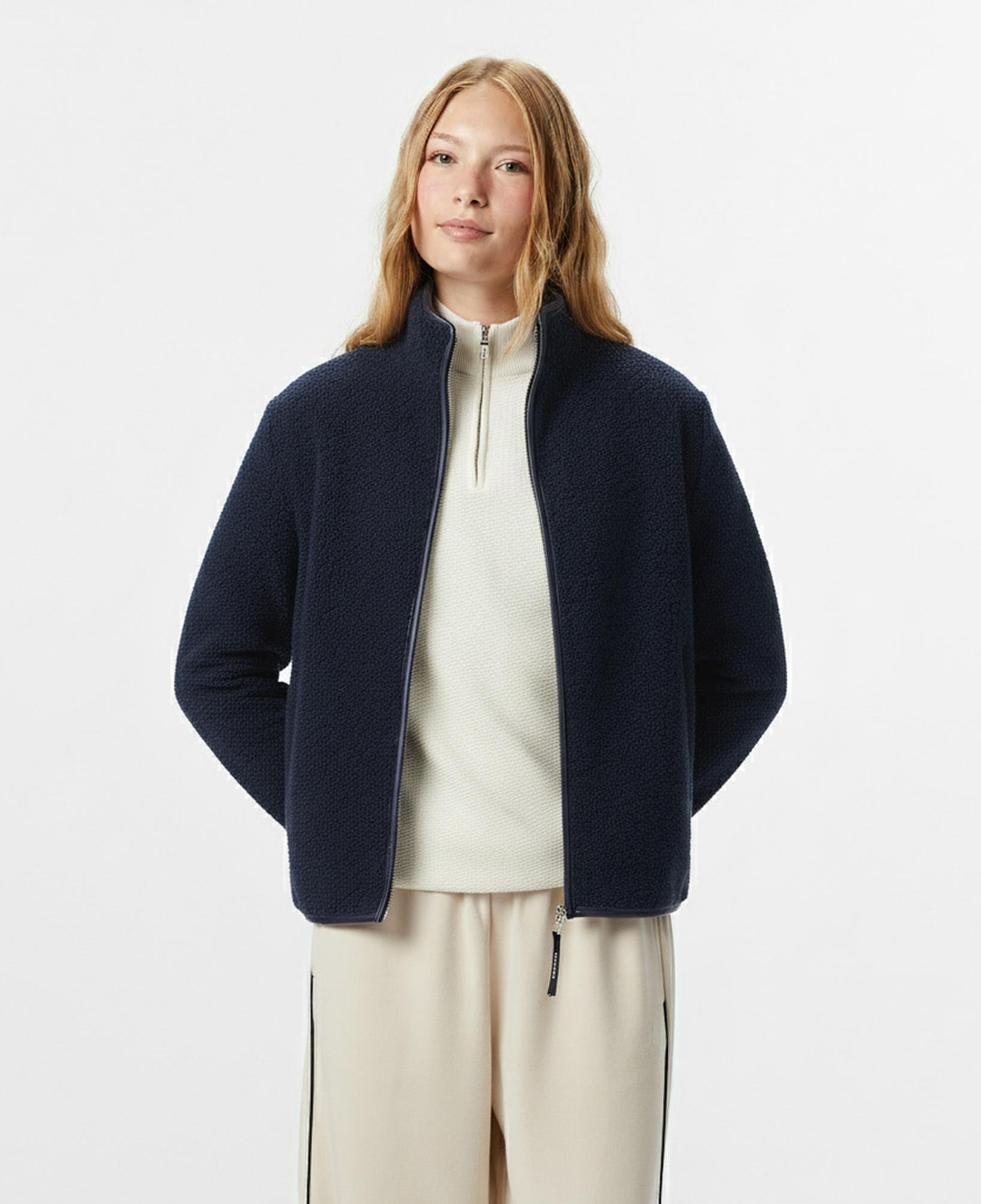 Nautica Kadın Lacivert Oversize Sweatshirt
