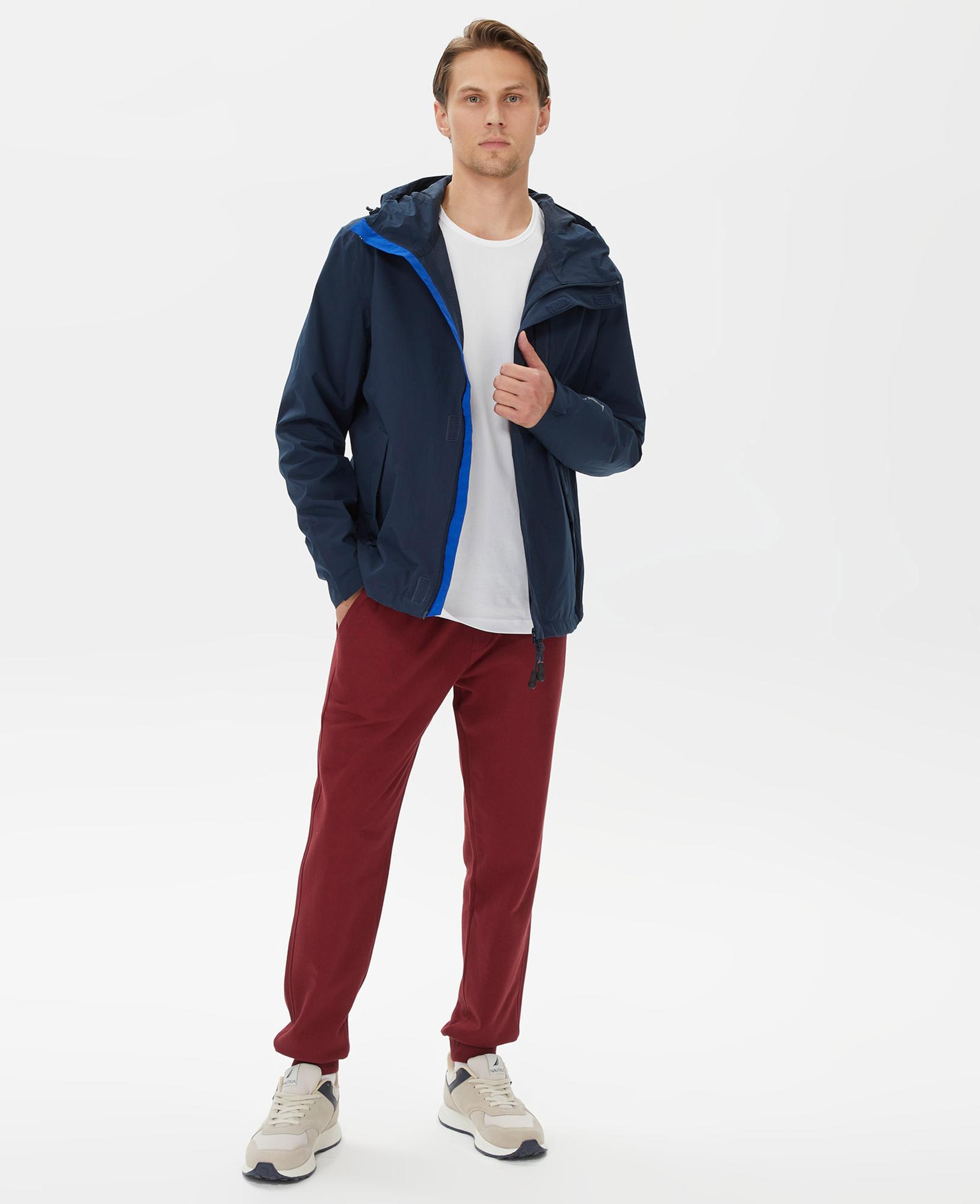 Nautica Erkek Lacivert Su Kaydırma Özellikli Yağmurluk