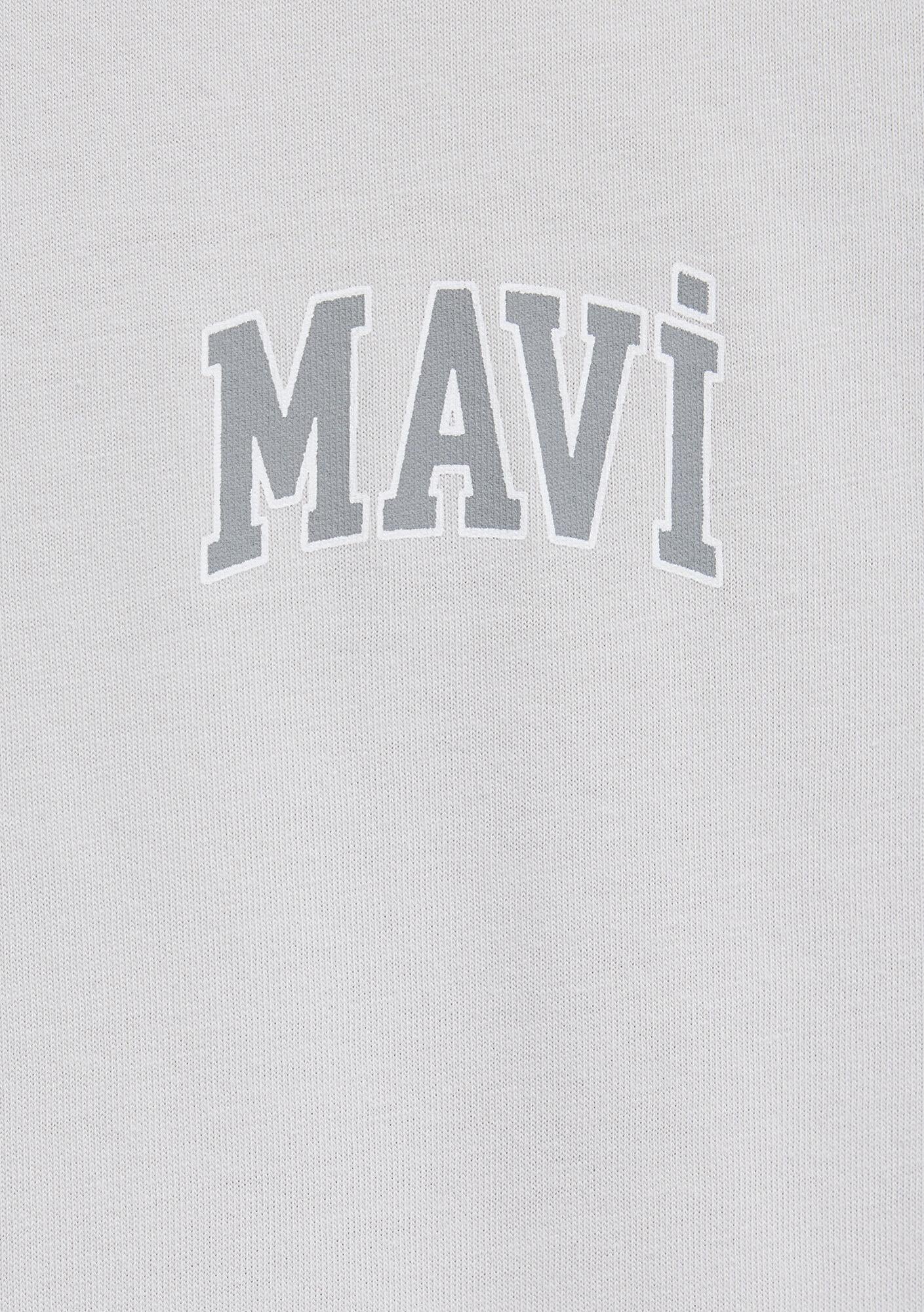 Mavi Mavi Logo Baskılı Gri Tişört Regular Fit / Normal Kesim 0611714-70074