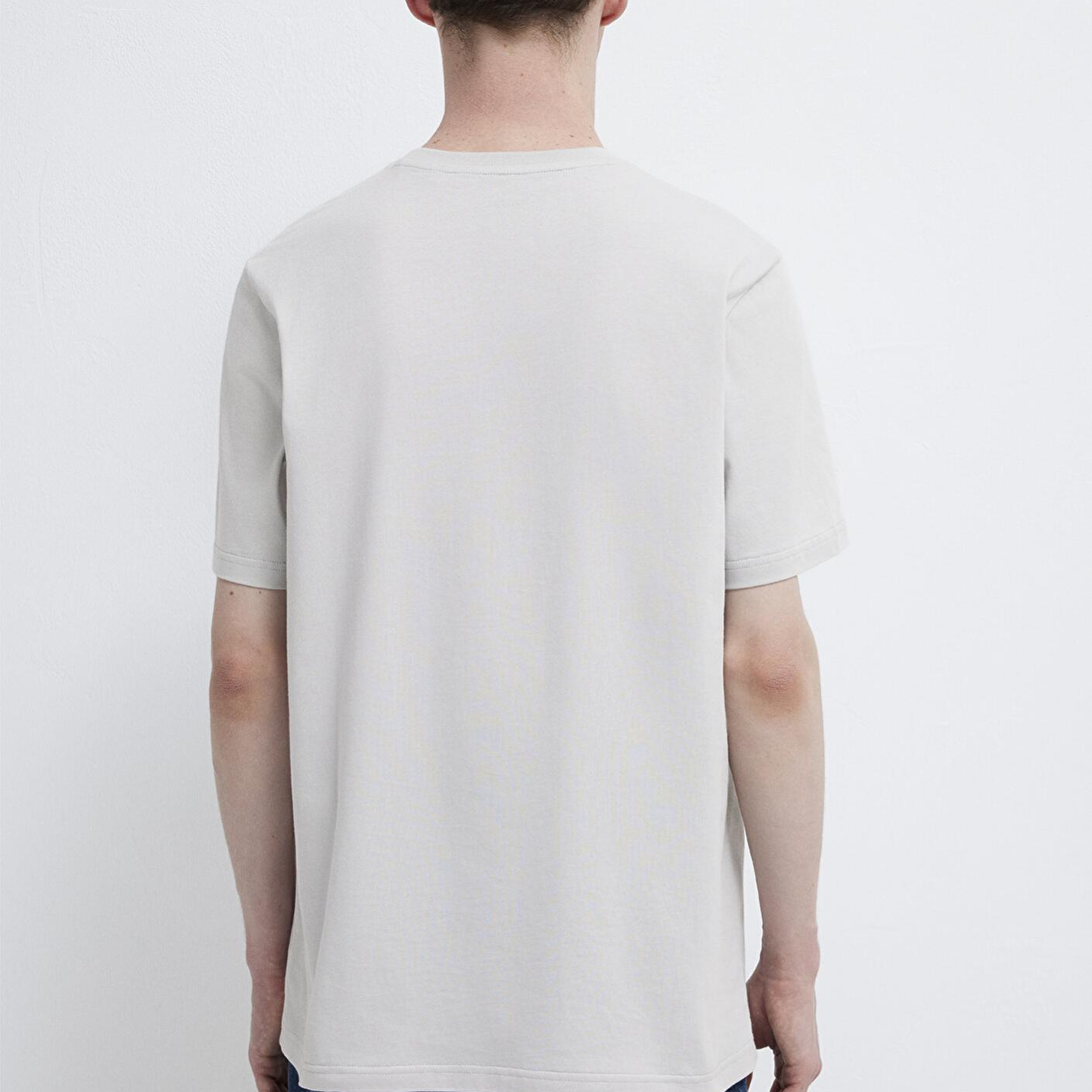 Mavi Mavi Logo Baskılı Gri Tişört Regular Fit / Normal Kesim 0611714-70074