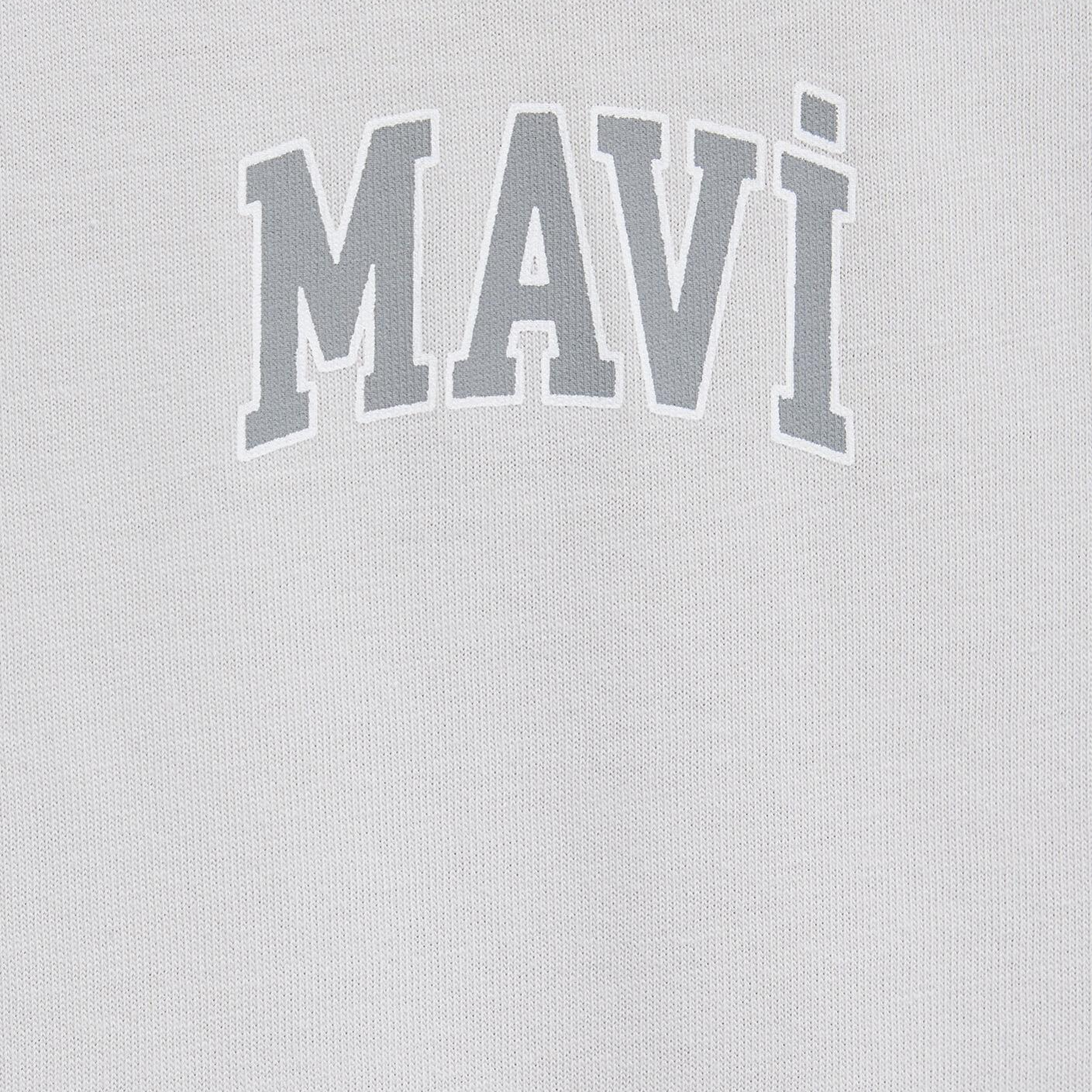 Mavi Mavi Logo Baskılı Gri Tişört Regular Fit / Normal Kesim 0611714-70074