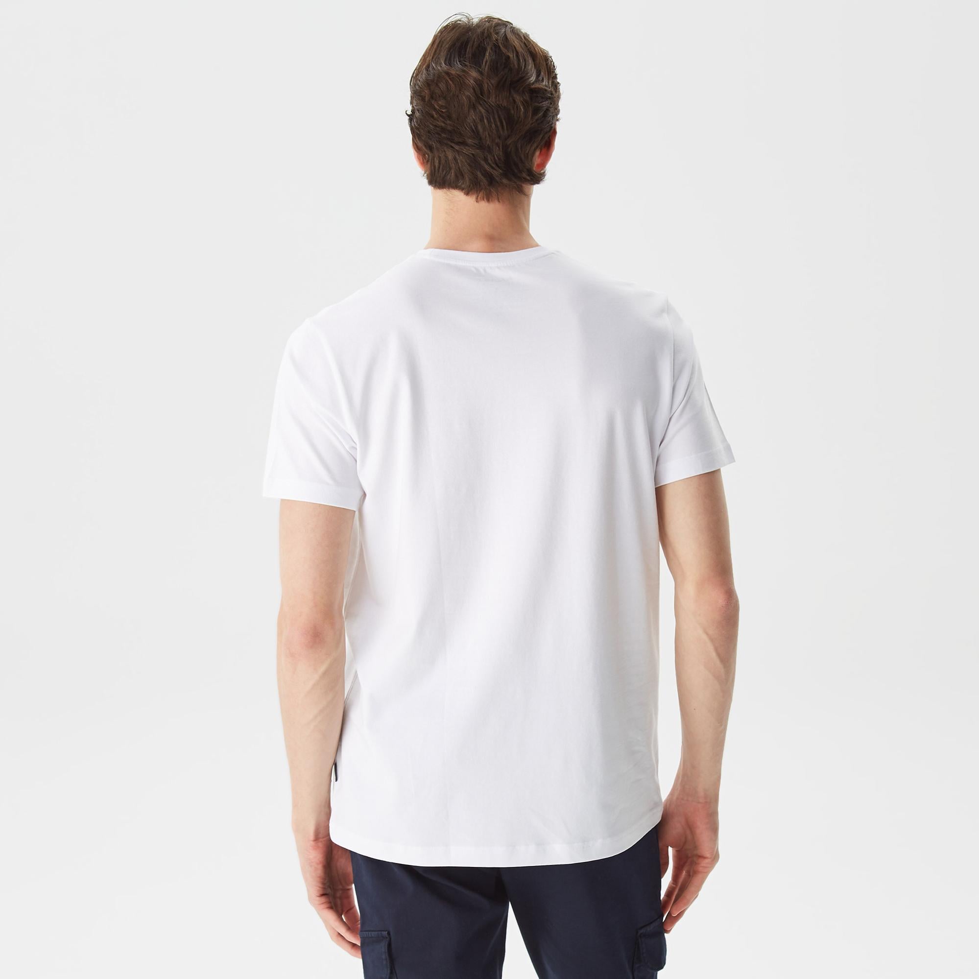 Nautica Erkek Beyaz Standart Fit T-Shirt