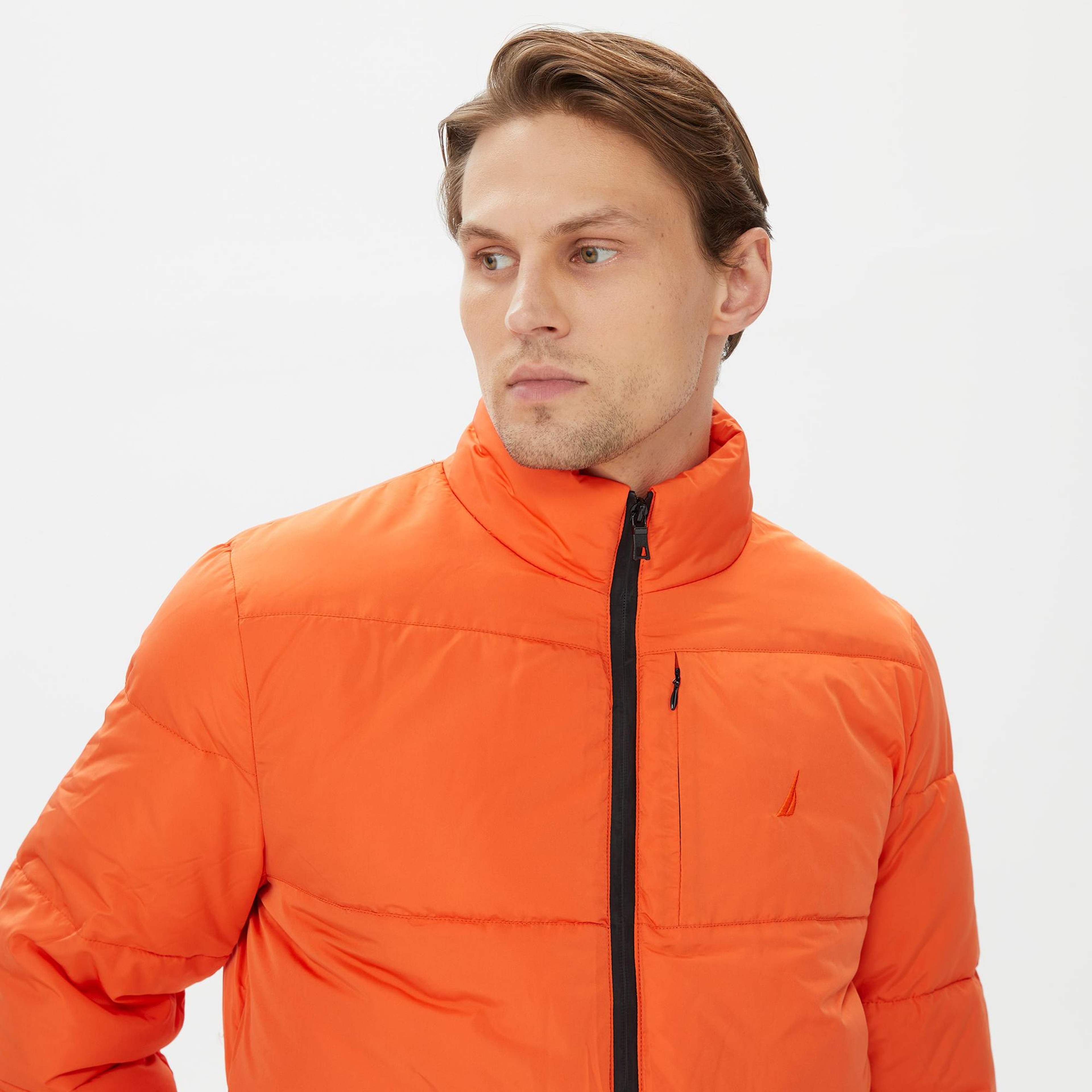 Nautica Erkek Turuncu Standart Fit Mont