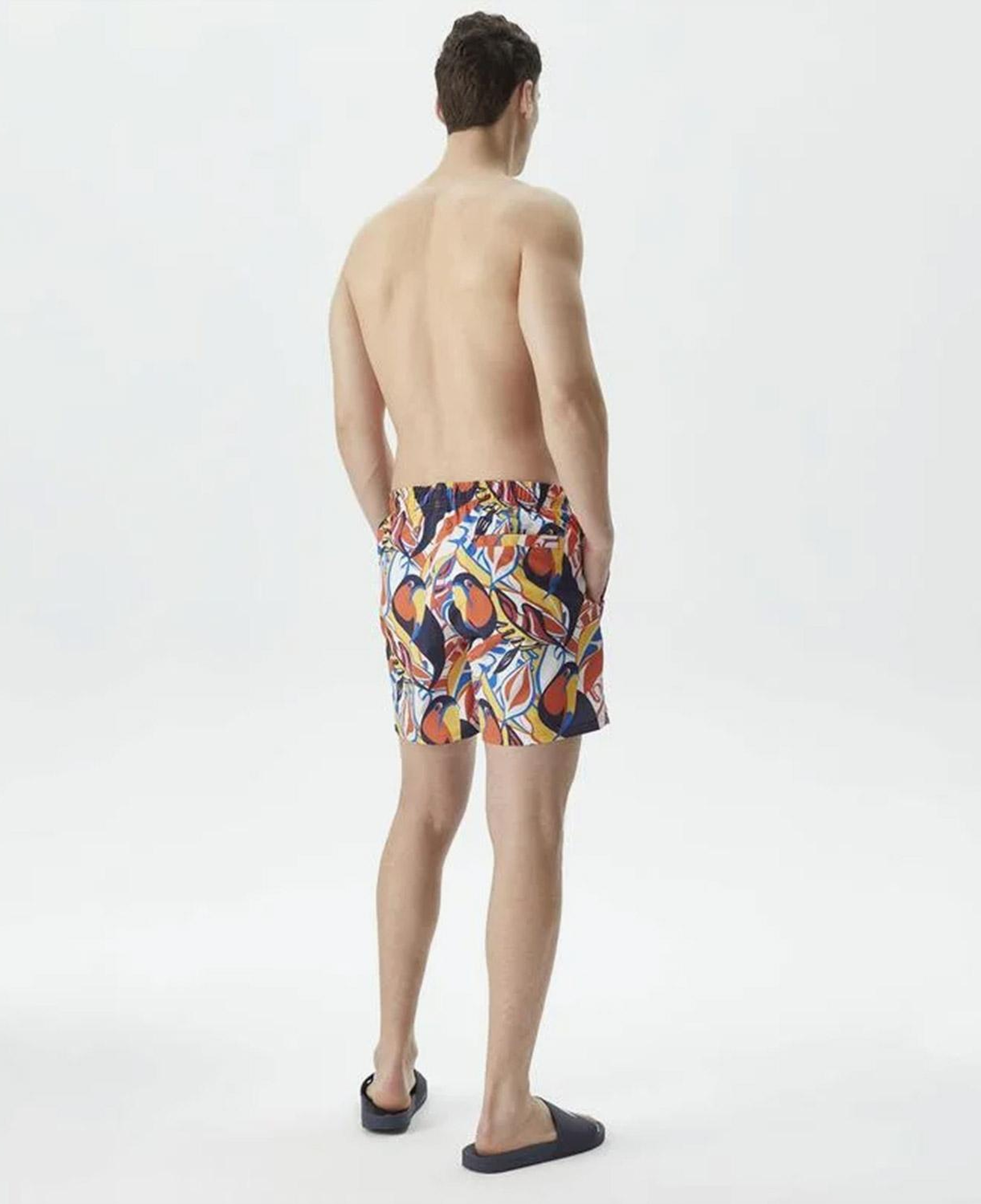 Nautica Erkek Turuncu Standart Fit Deniz Şortu