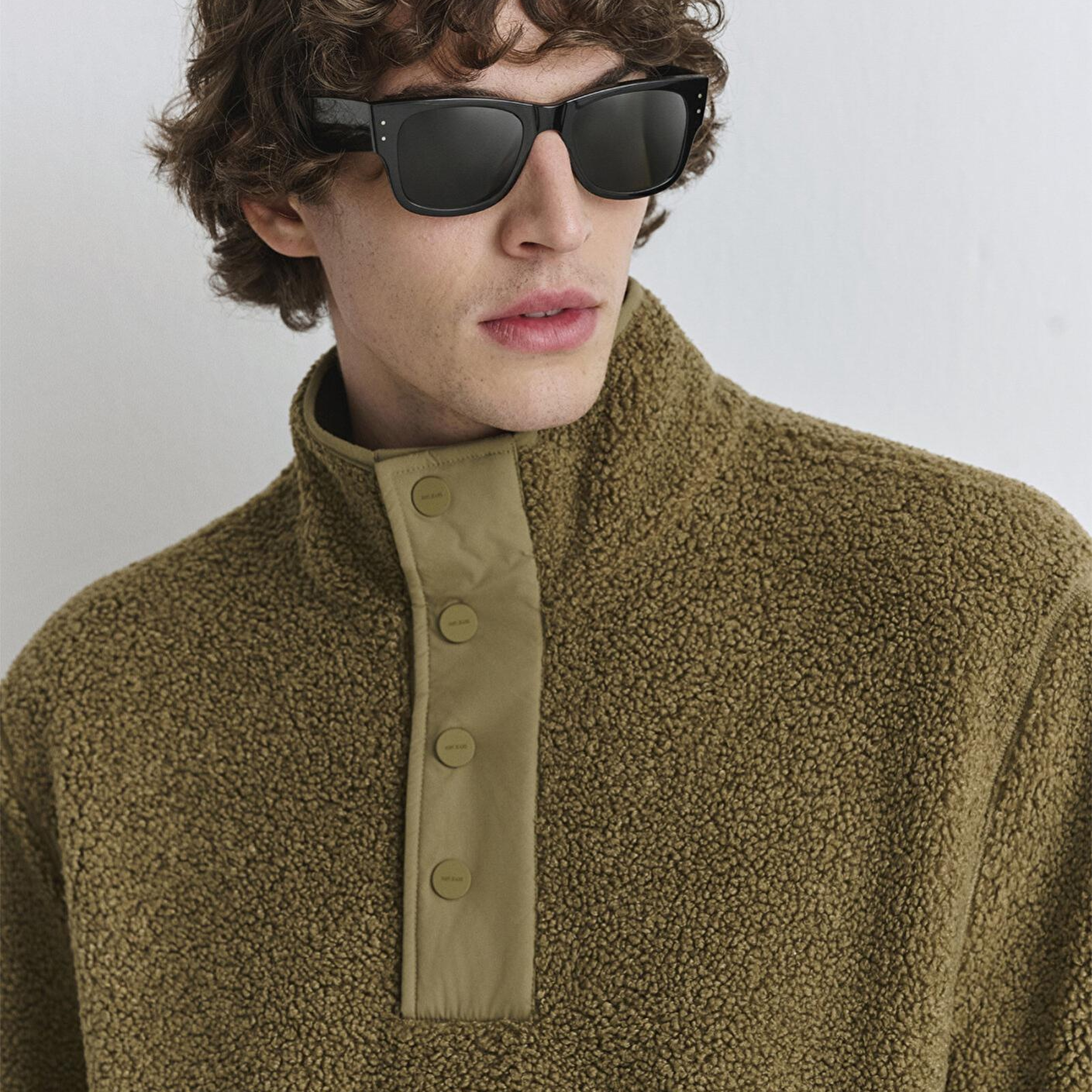 Mavi Dik Yaka Kahverengi Sweatshirt Loose Fit / Bol Rahat Kesim 0110737-70362