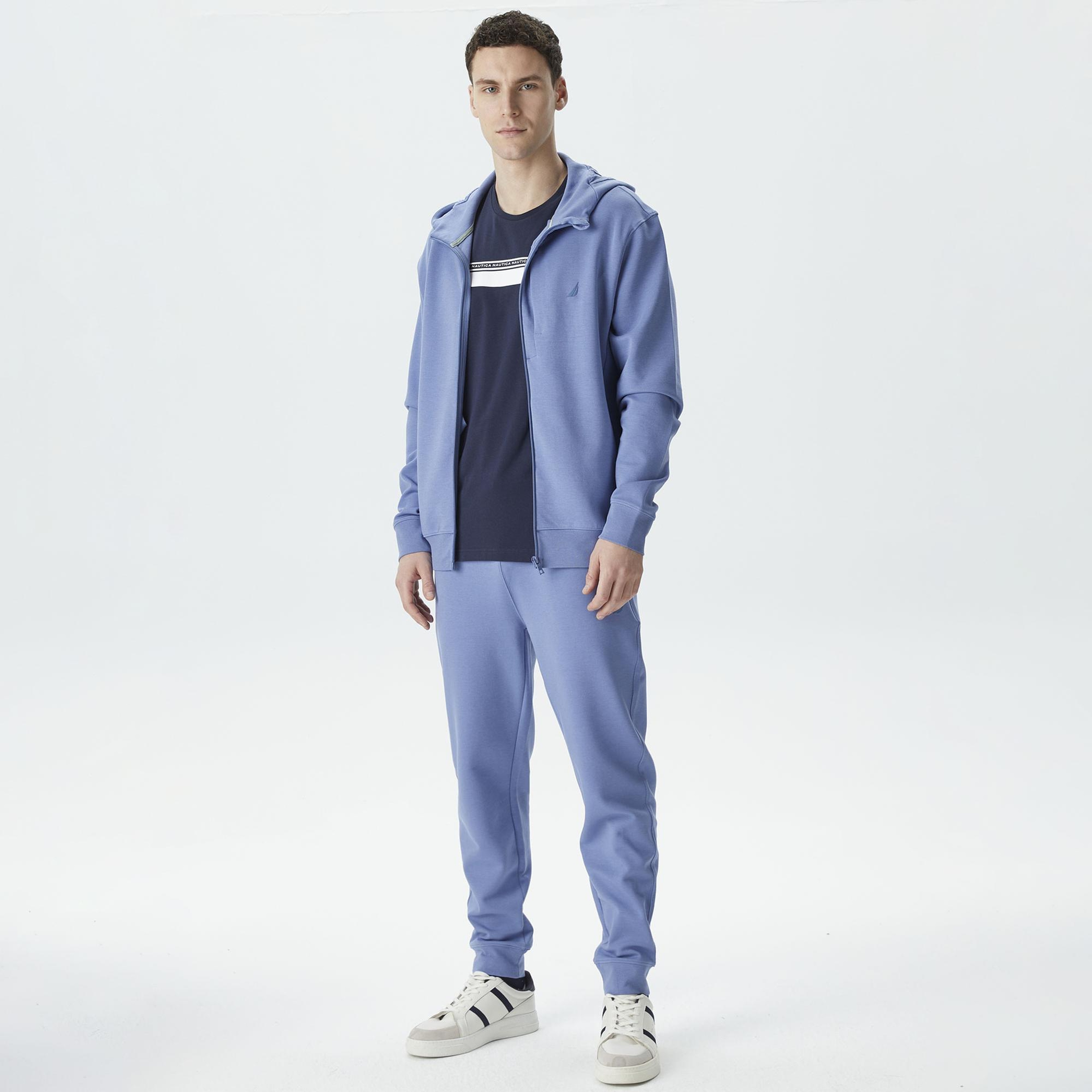 Nautica Erkek Mavi Standart Fit Sweatshirt