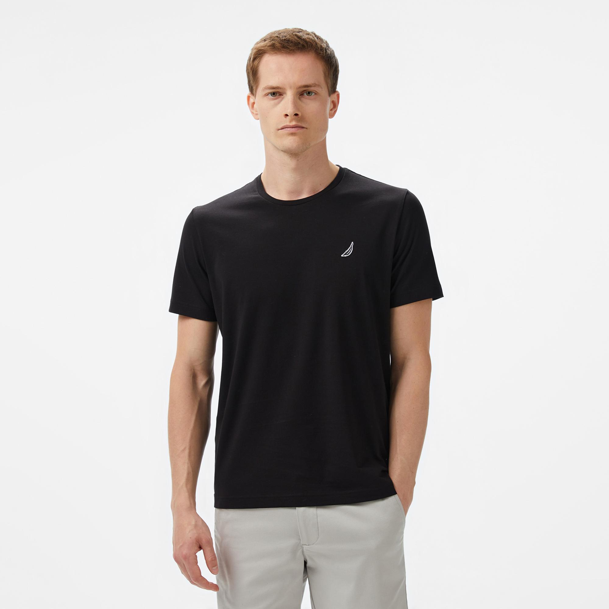 Nautica Erkek Siyah Regular Fit T-Shirt