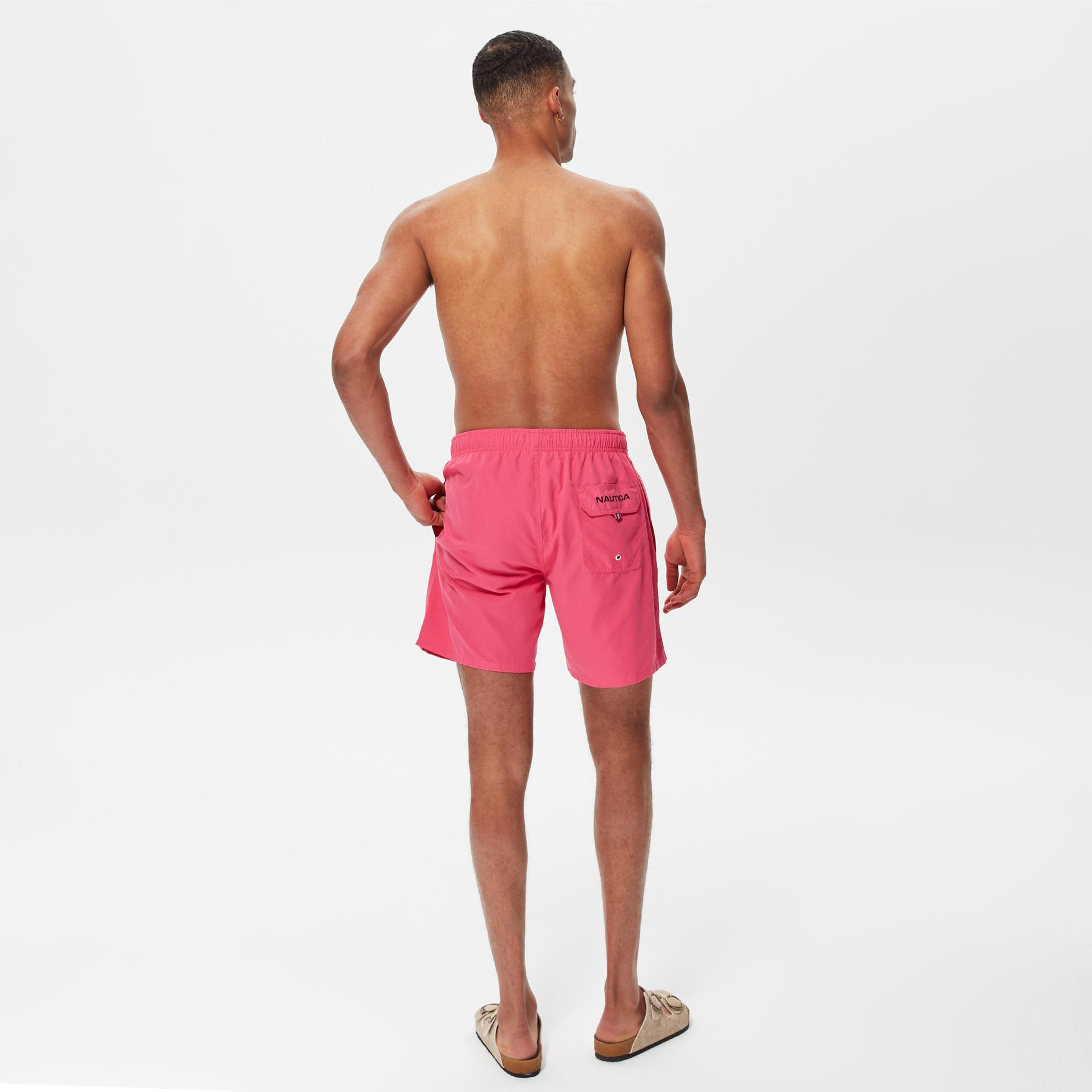 Nautica Erkek Pembe Regular Fit Deniz Şortu