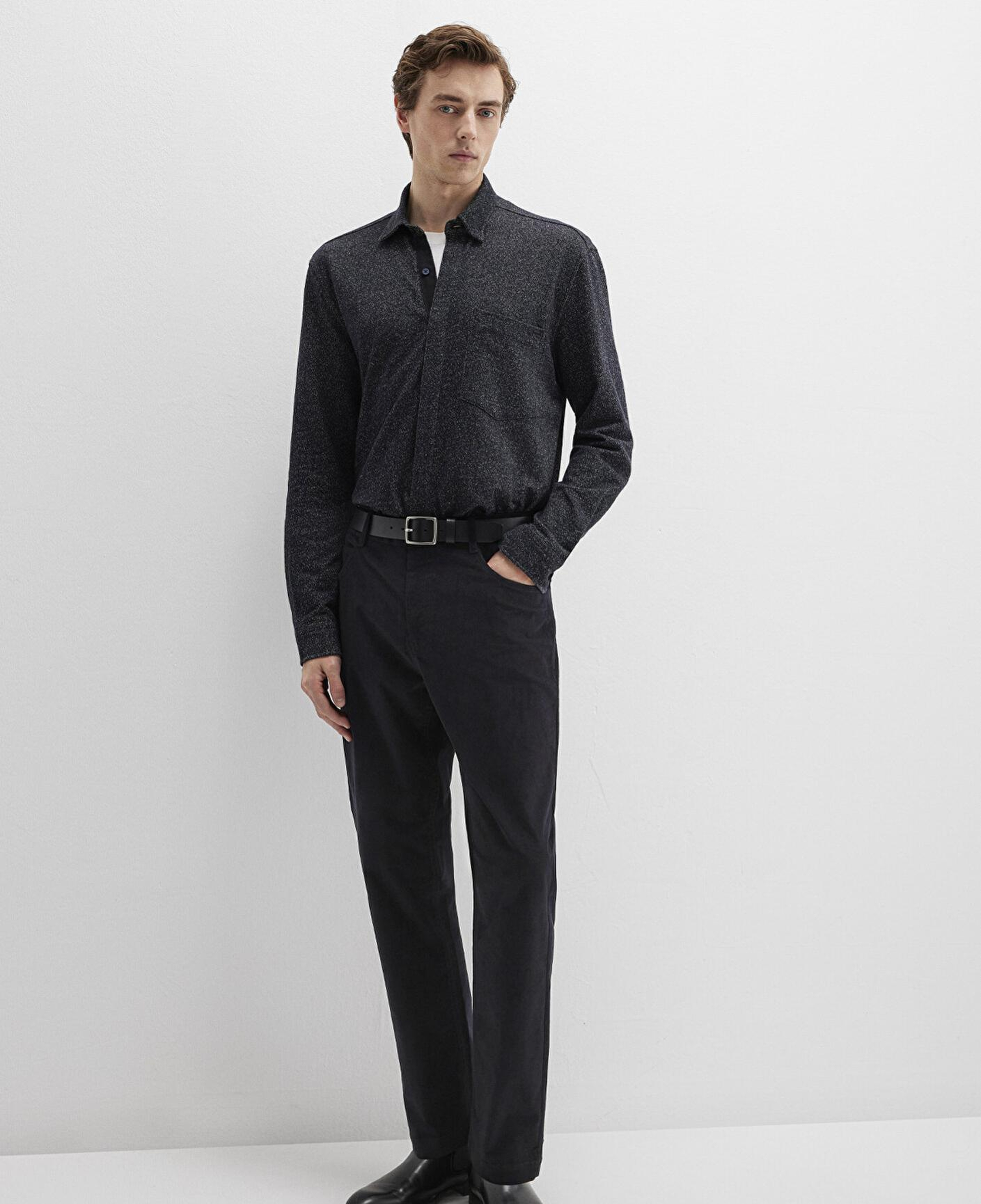 Mavi Siyah Kadife Pantolon 0010509-900