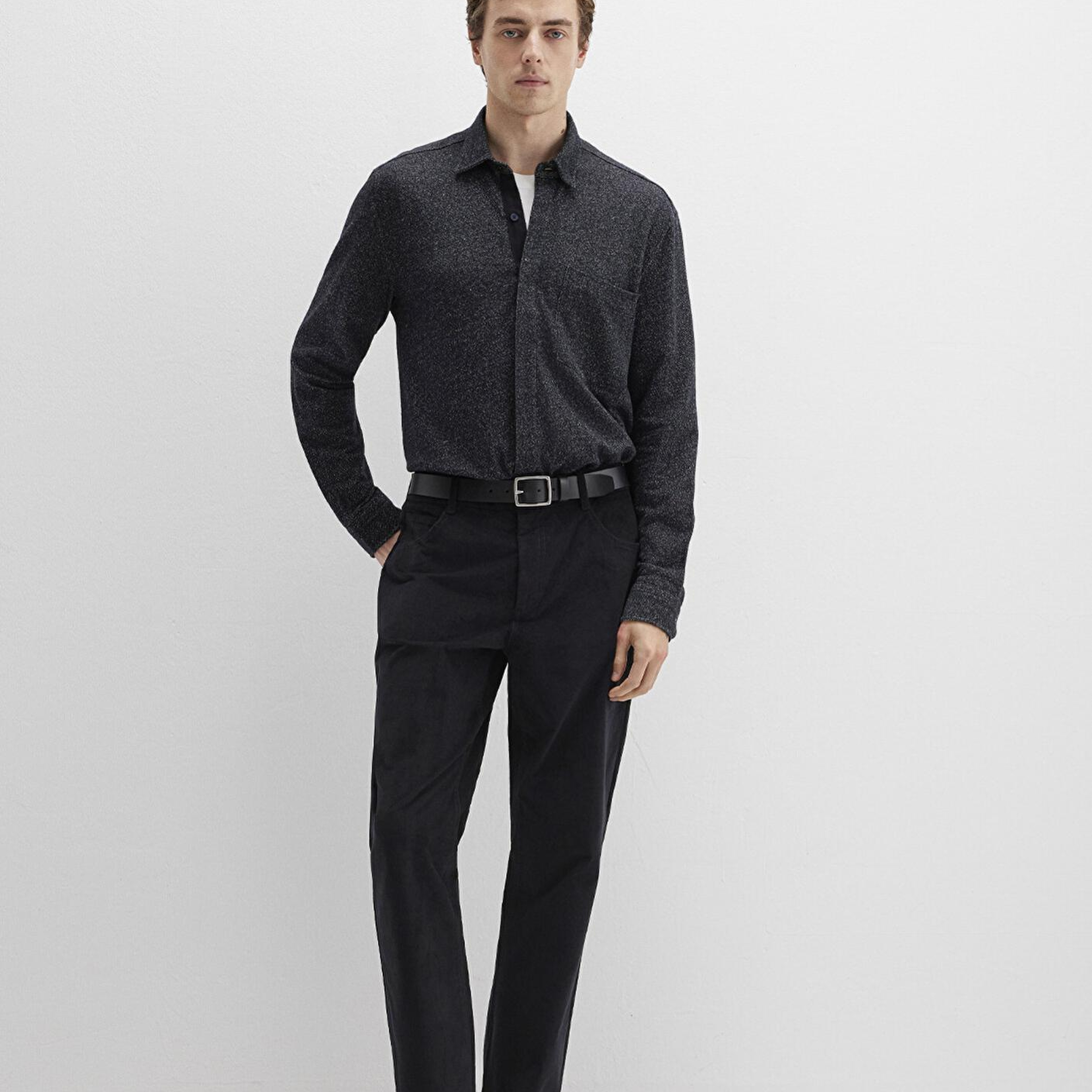 Mavi Siyah Kadife Pantolon 0010509-900