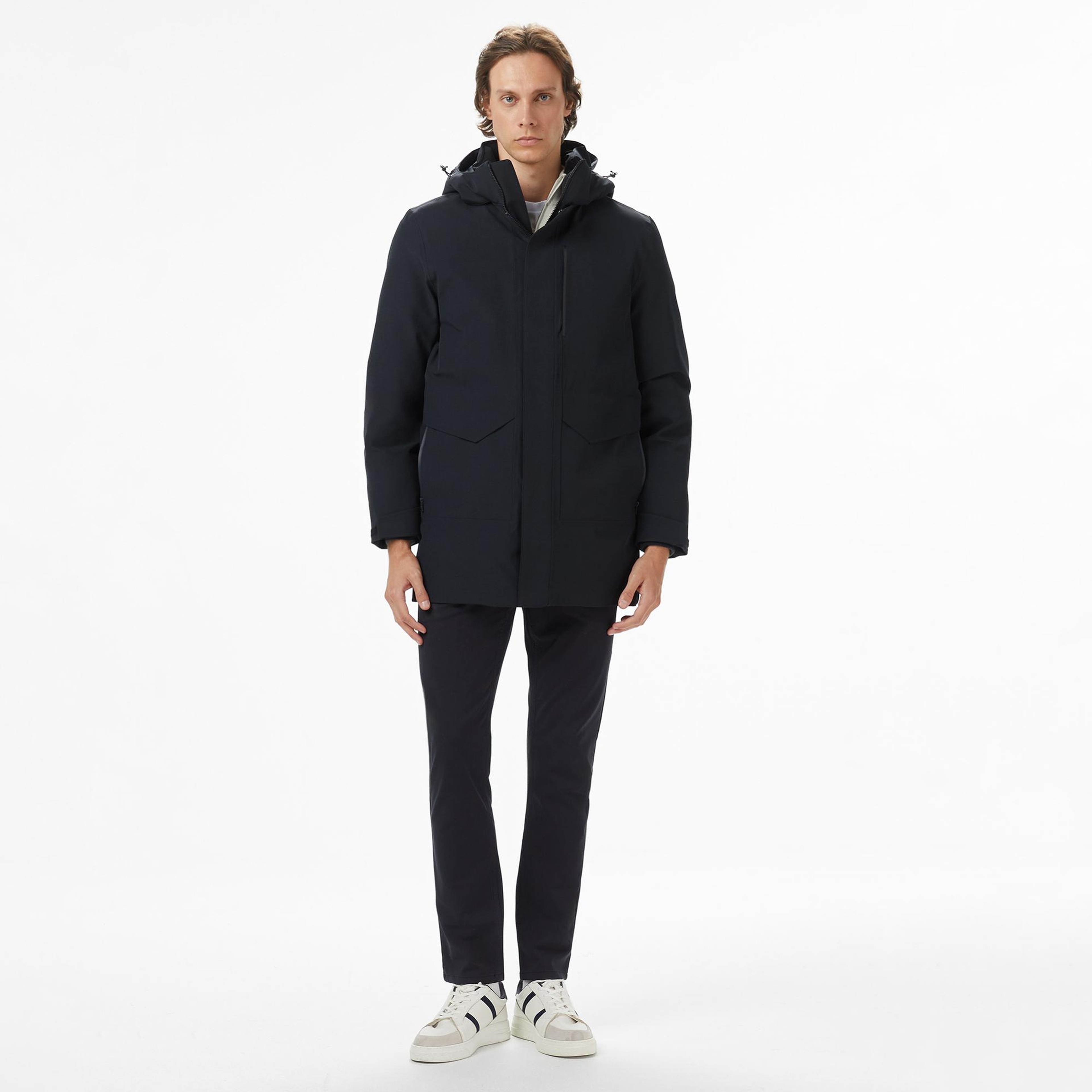 Nautica Erkek Siyah Regular Fit Mont