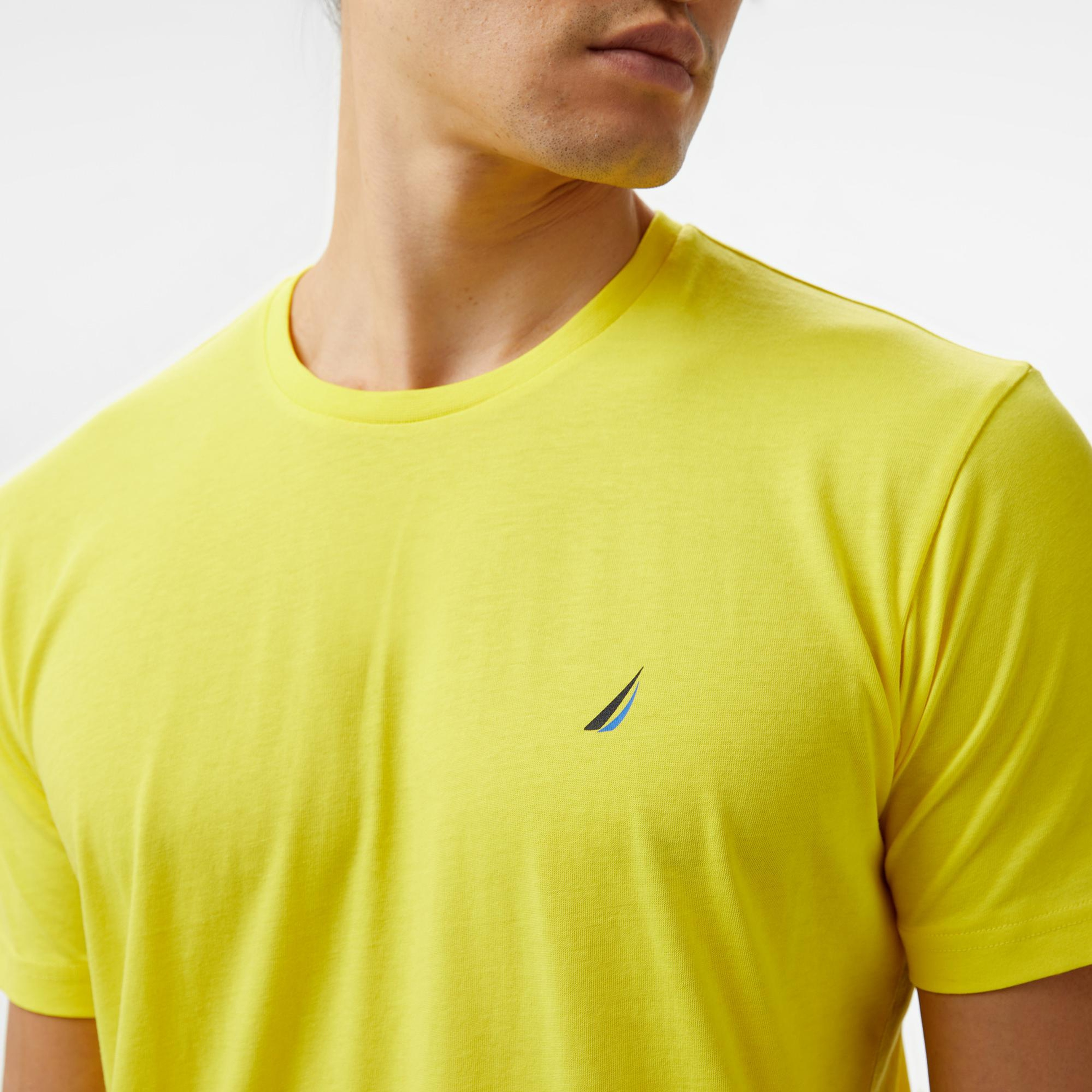 Nautica Erkek Sarı Standart Fit T-Shirt