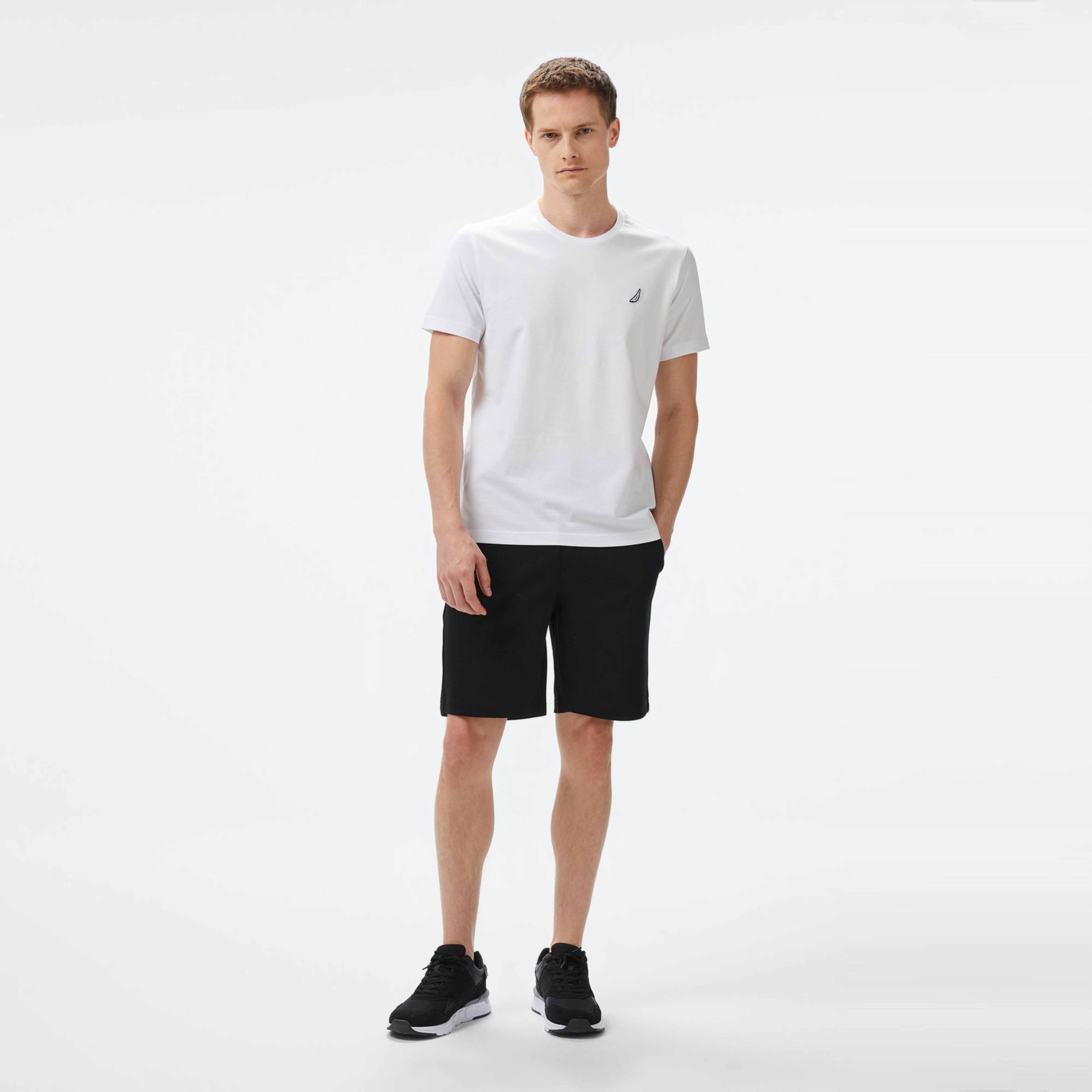 Nautica Erkek Beyaz Regular Fit T-Shirt