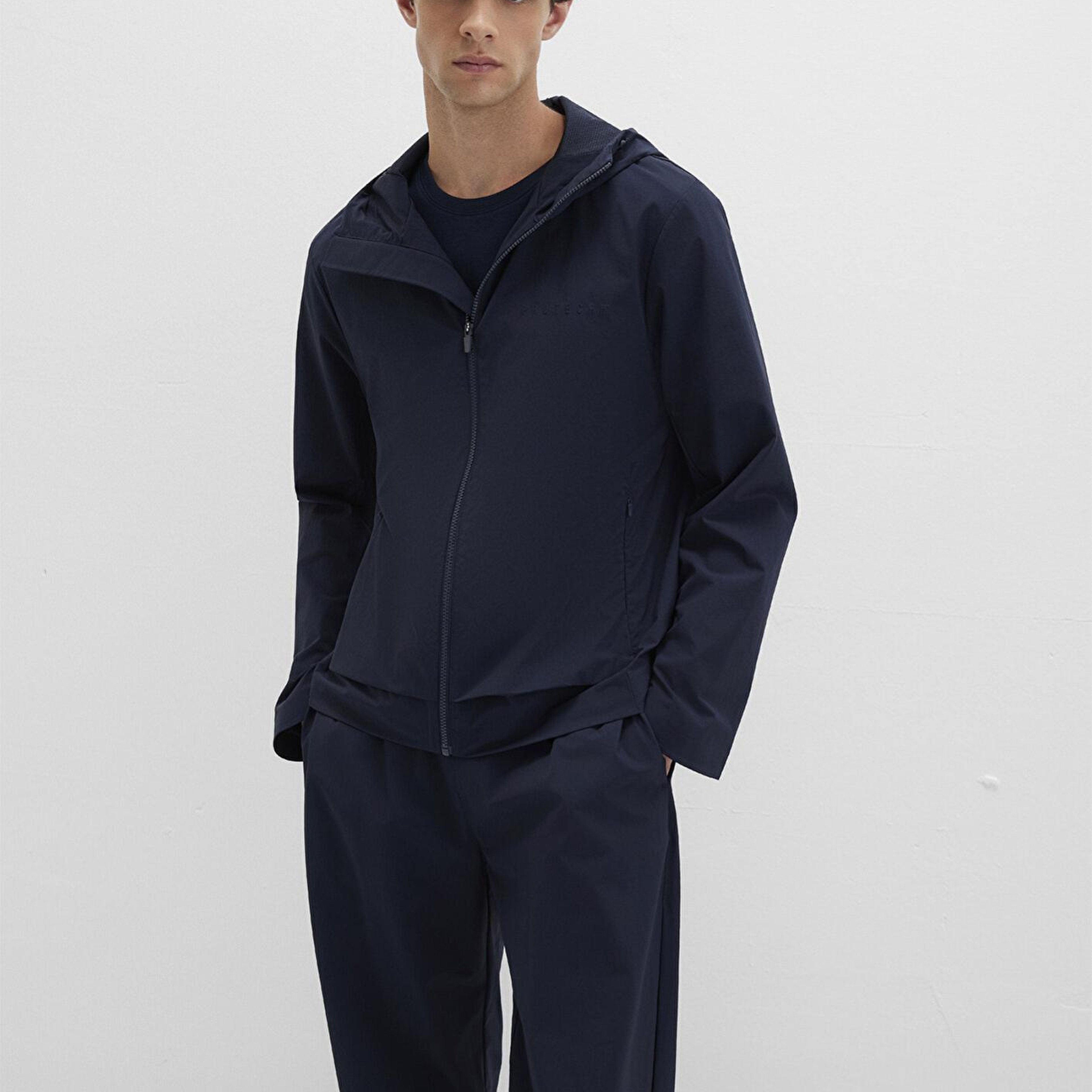 Mavi Kapüşonlu Lacivert Spor Ceket Regular Fit / Normal Kesim 0110728-86623