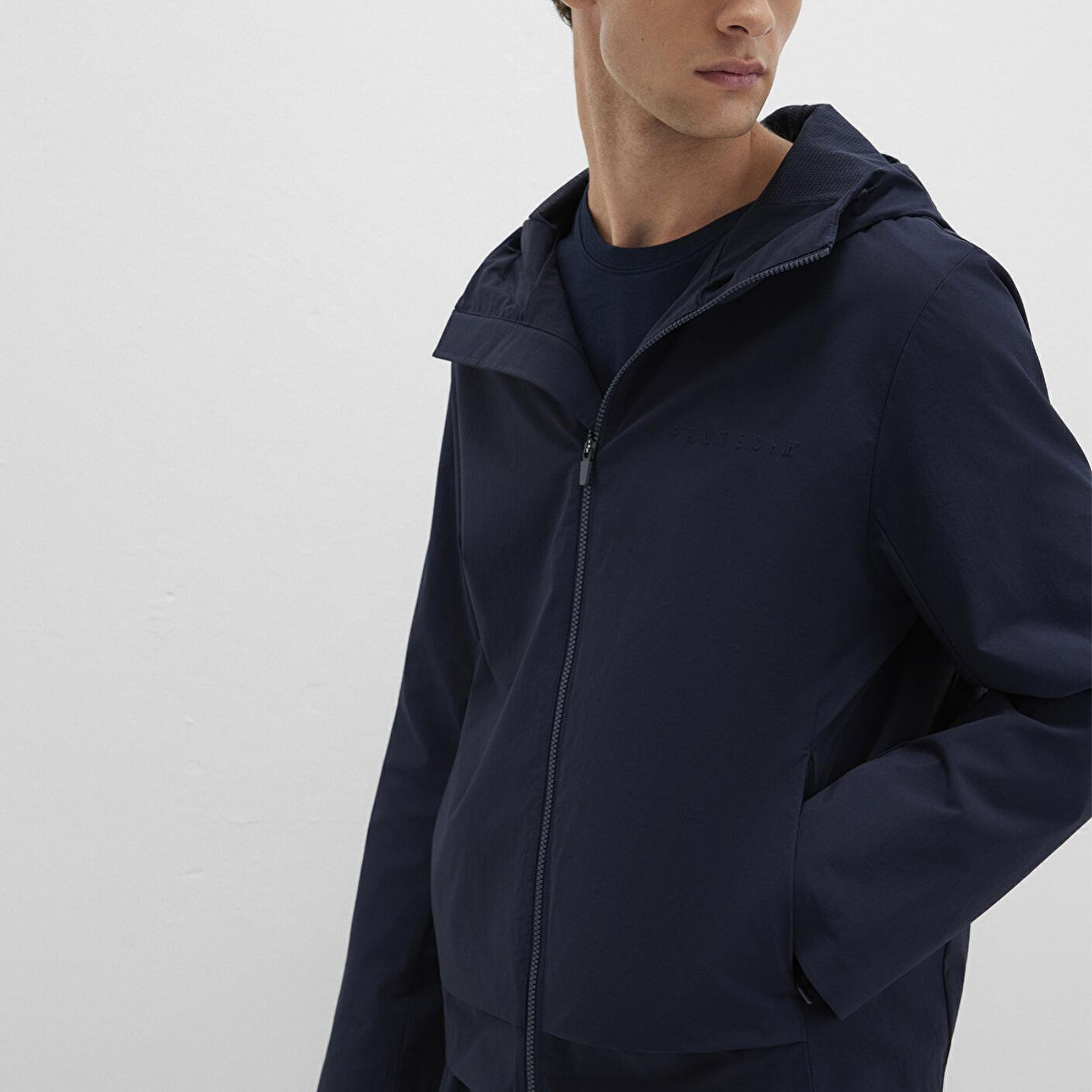 Mavi Kapüşonlu Lacivert Spor Ceket Regular Fit / Normal Kesim 0110728-86623