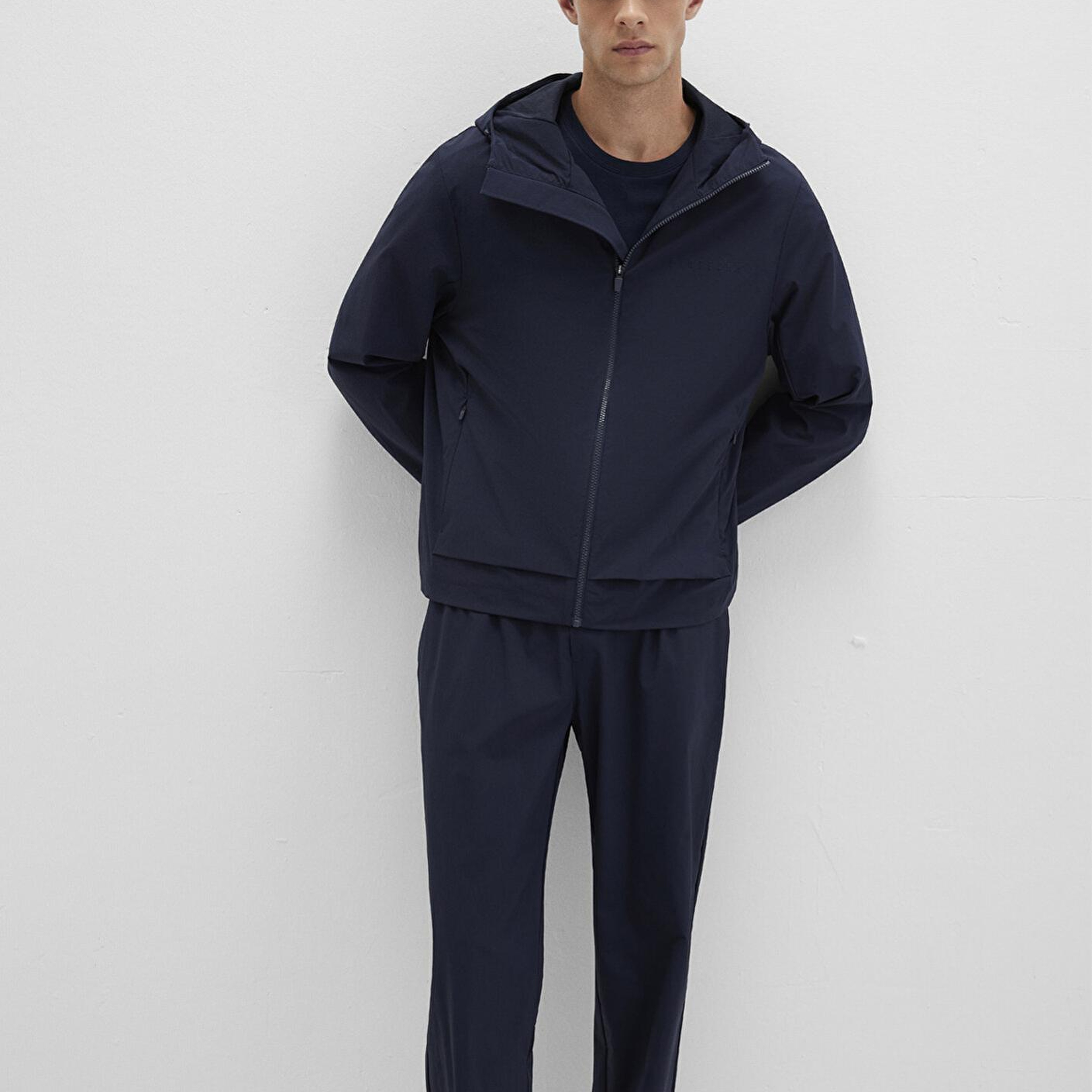 Mavi Kapüşonlu Lacivert Spor Ceket Regular Fit / Normal Kesim 0110728-86623