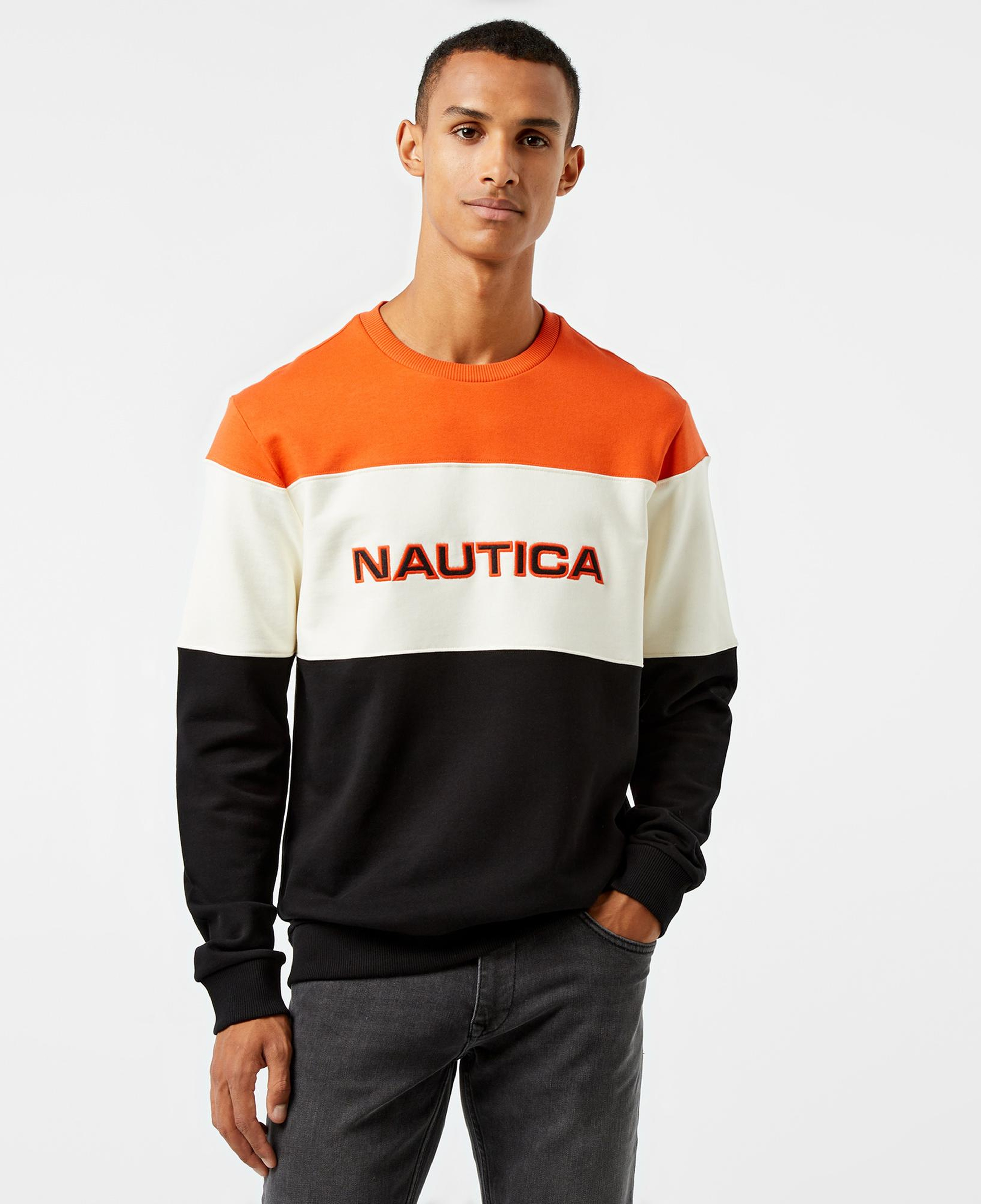 Nautica Erkek Turuncu Regular Fit Sweatshirt
